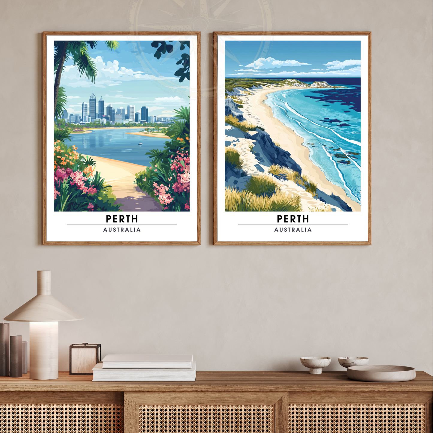 Affiche Perth | Poster Murale Australie | Affiche Australie