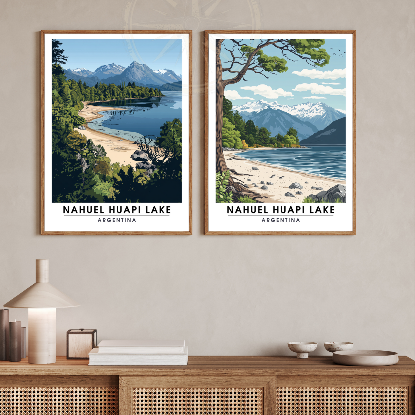 Affiche Lac Nahuel Huapi | Impression Argentine | Affiche Lac