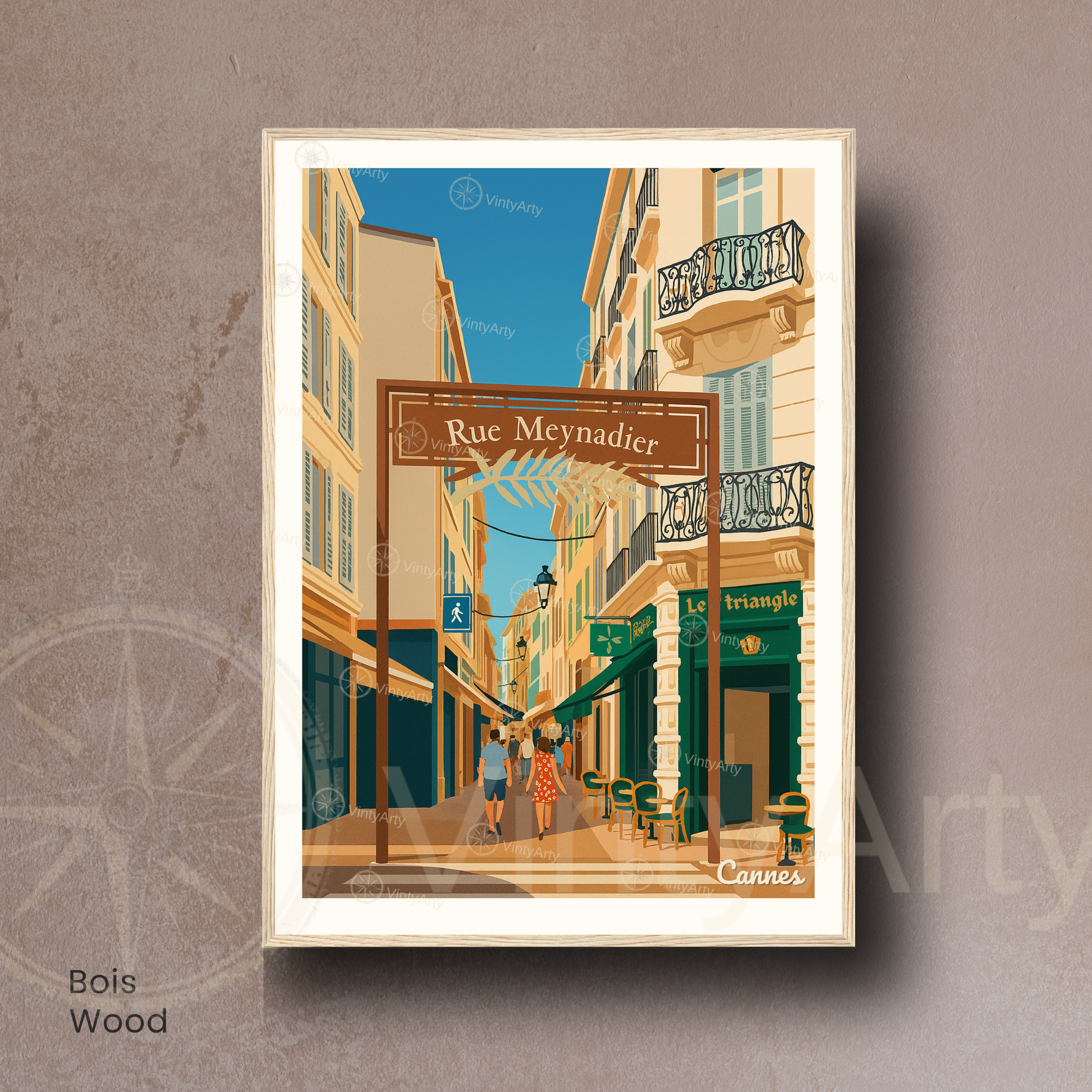 Affiche Cannes | Poster Rue Meynadier | Affiche France