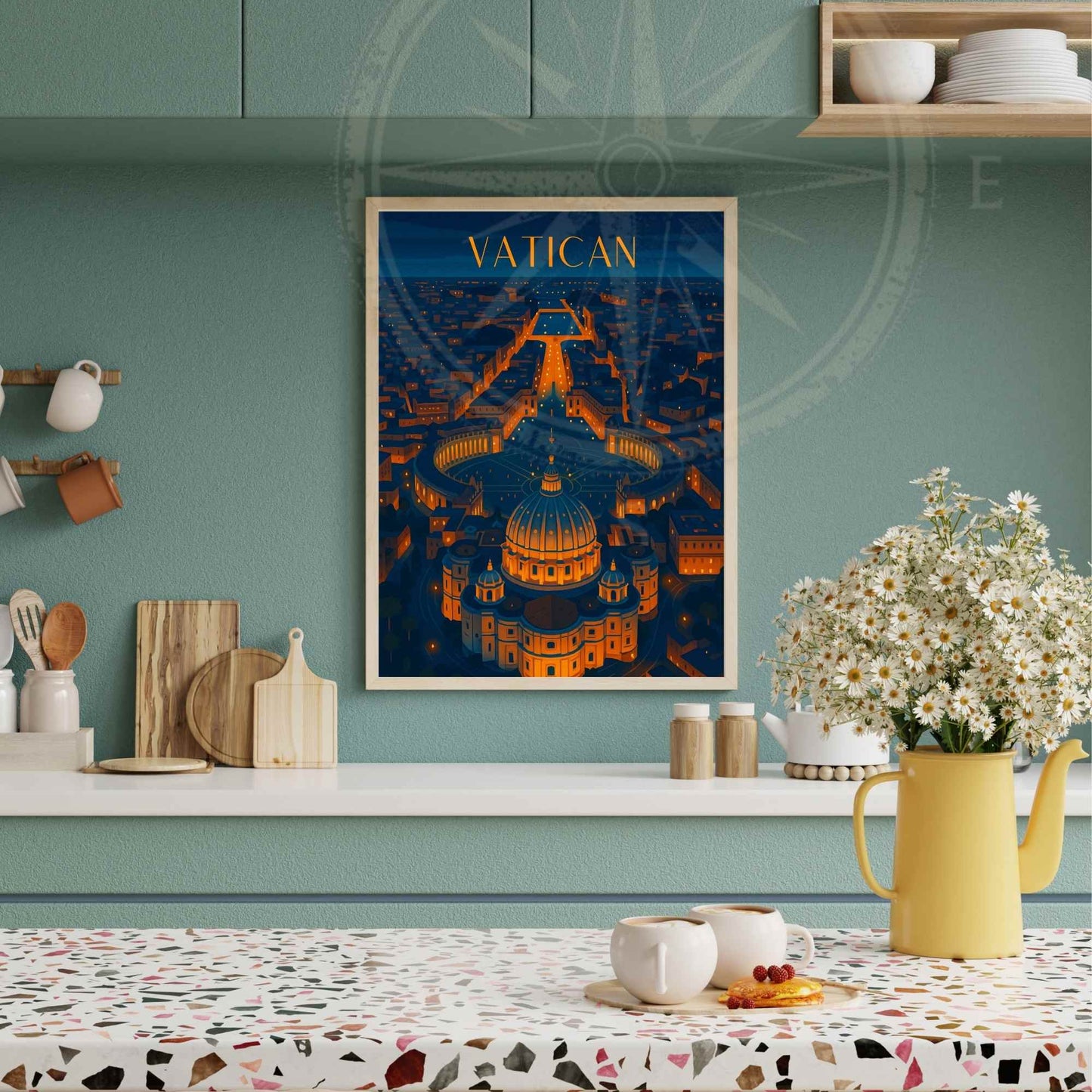 Affiche Vatican | Impression de voyage Vatican | Basilique Saint-Pierre