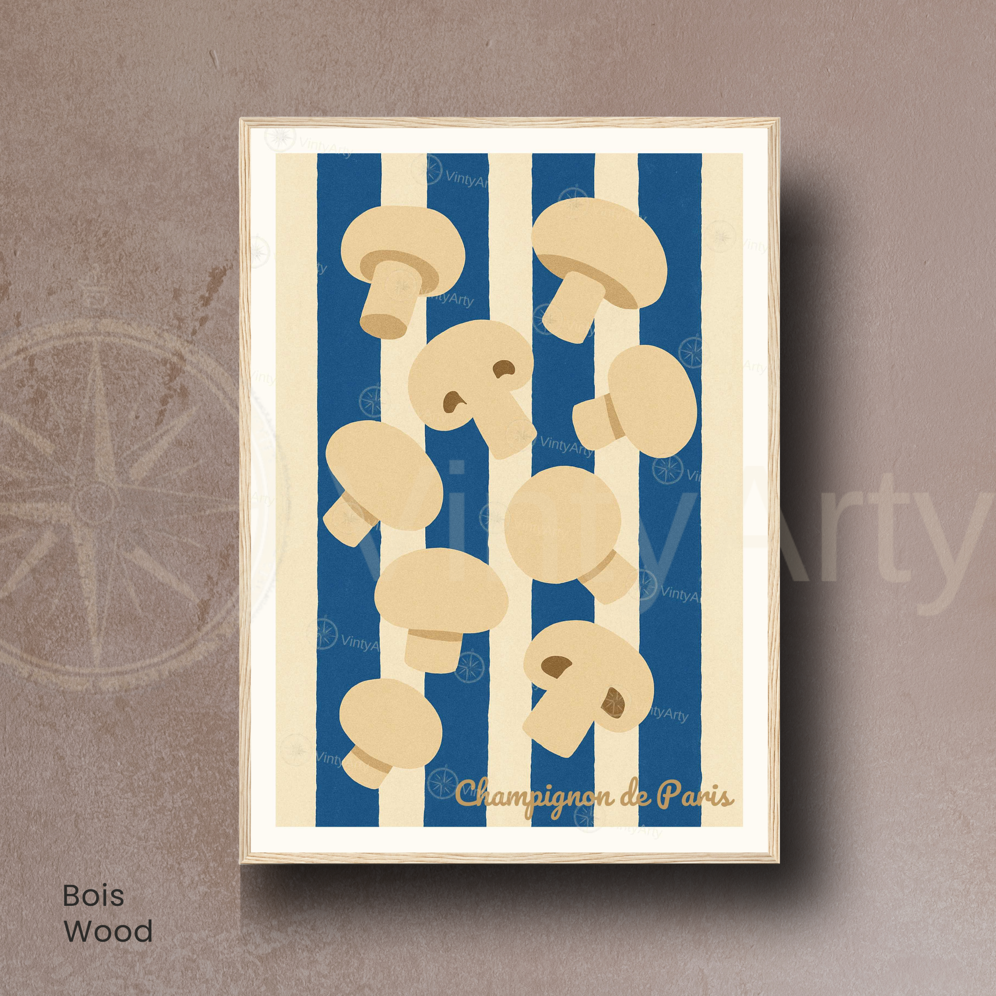 Affiche Paris | Poster champignon | Affiche France