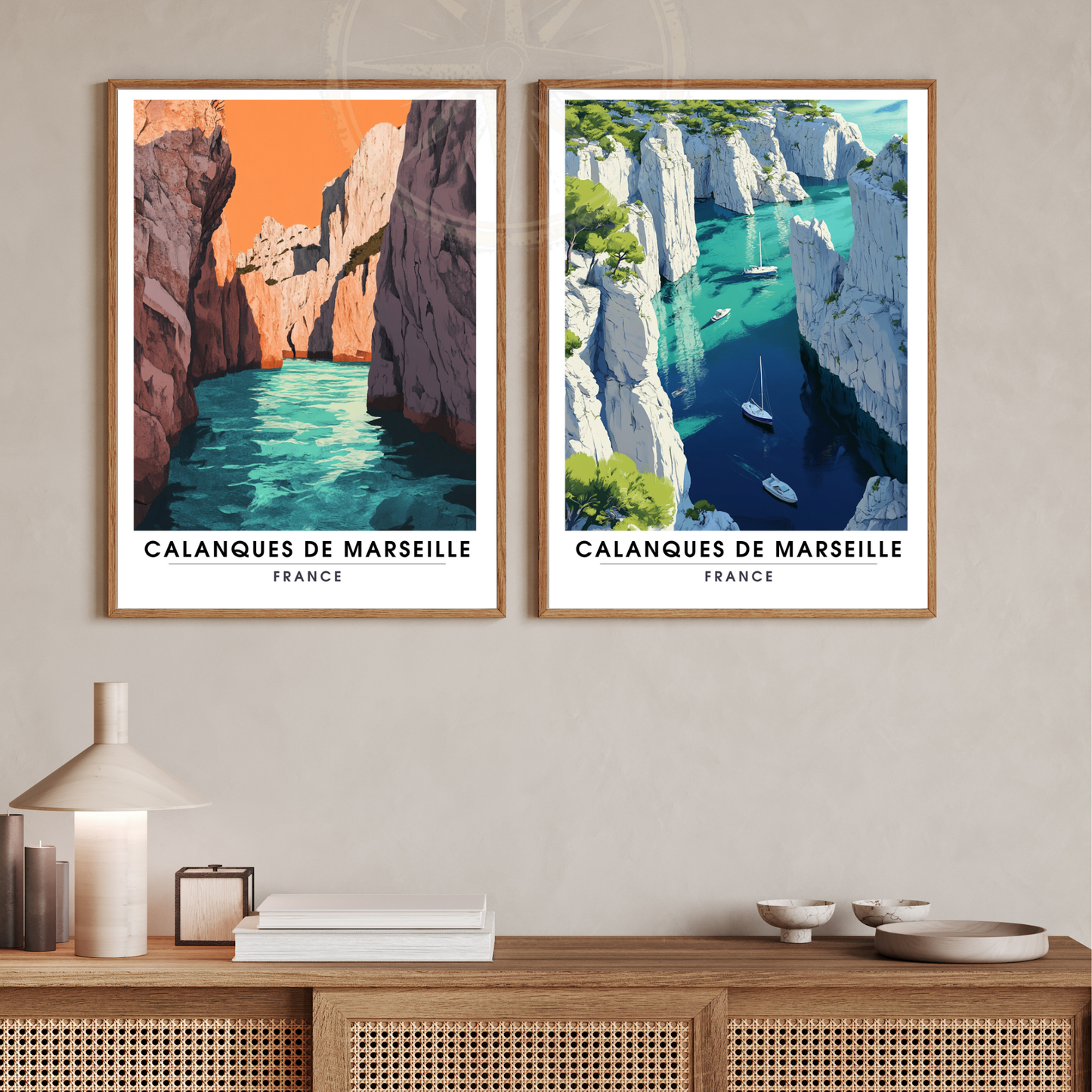 Affiche france | Impression france | Calanques de Marseille