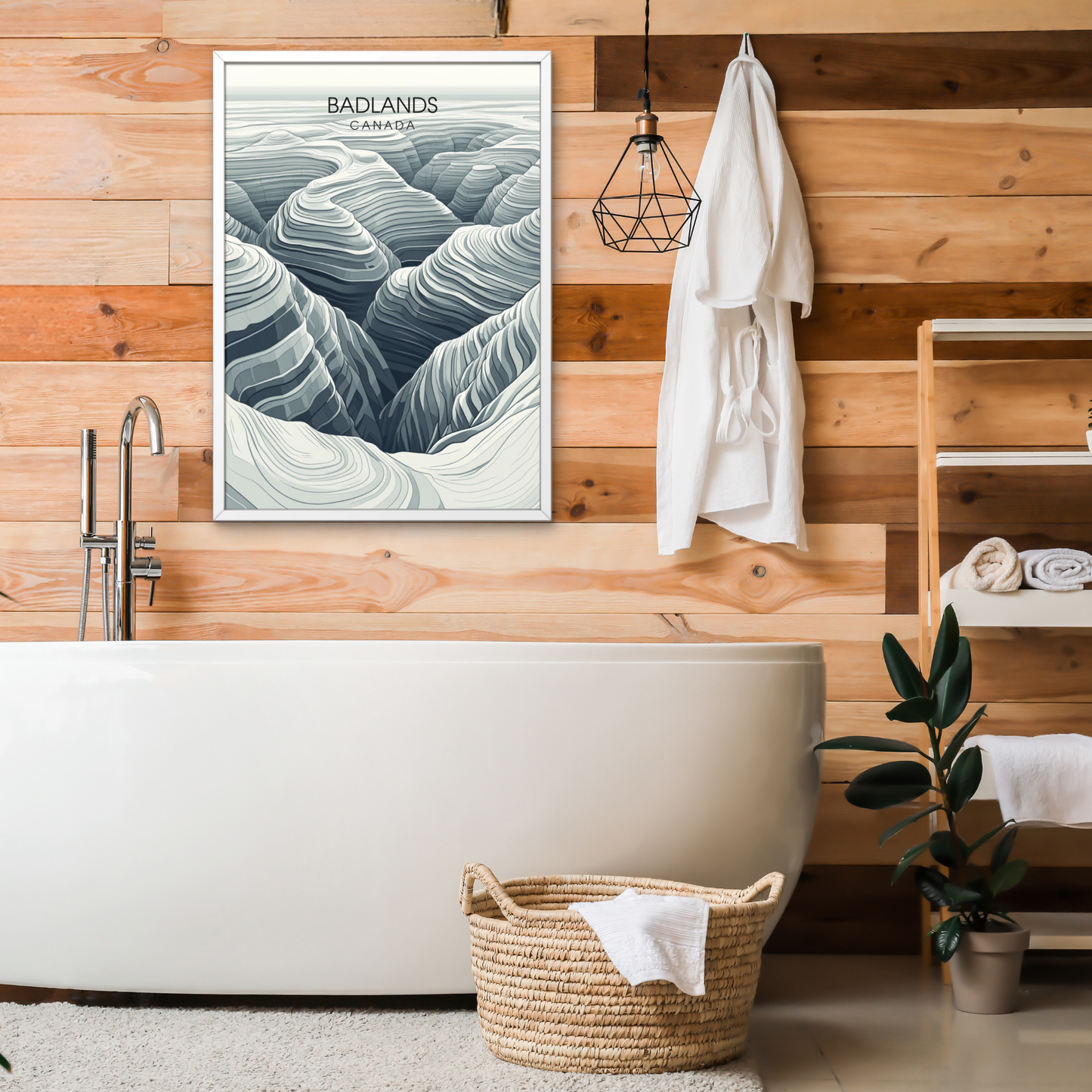 Affiche Badlands | Impression de voyage Canada | Affiche Canada