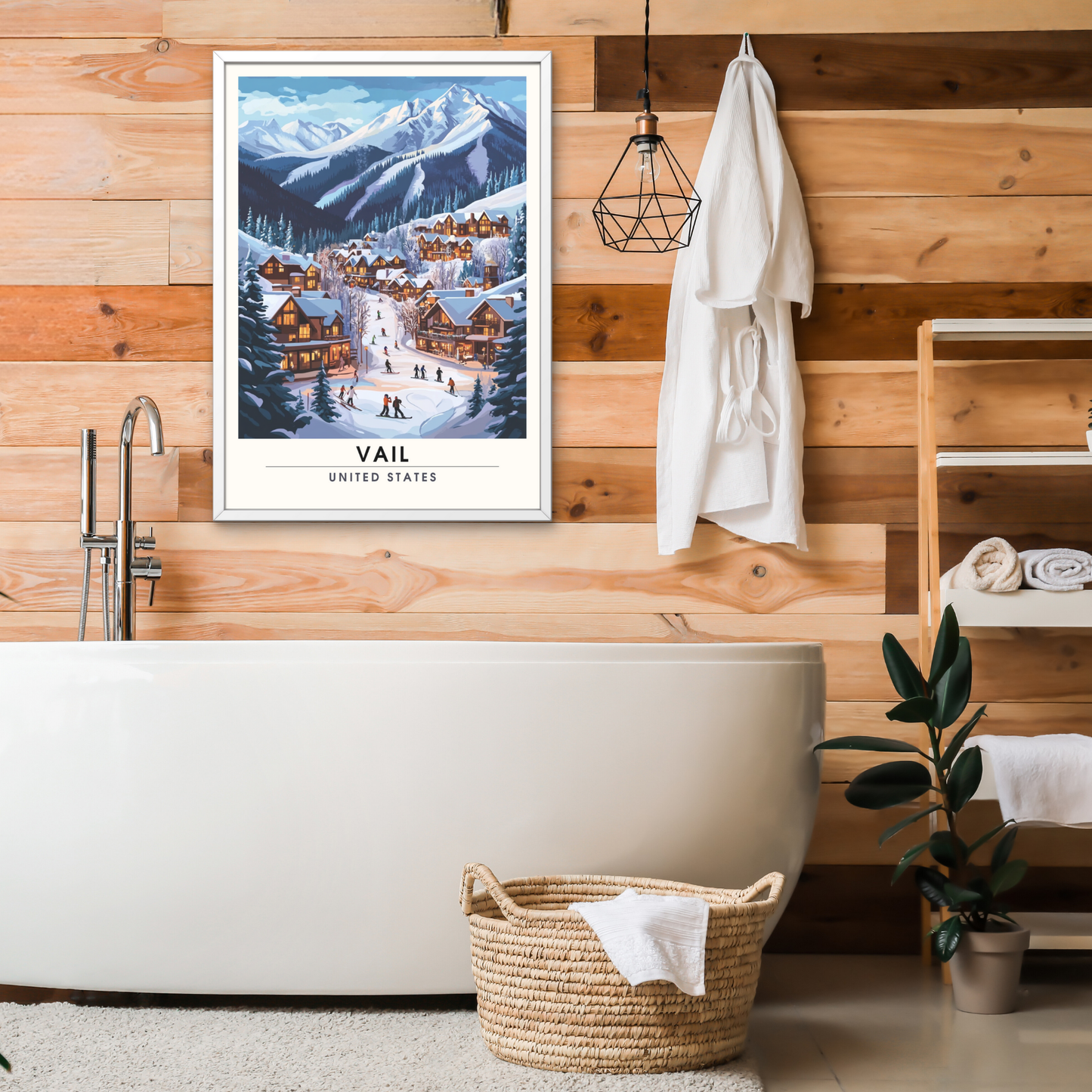 Affiche Vail, USA | Poster Vail | Affiche Ski | Colorado