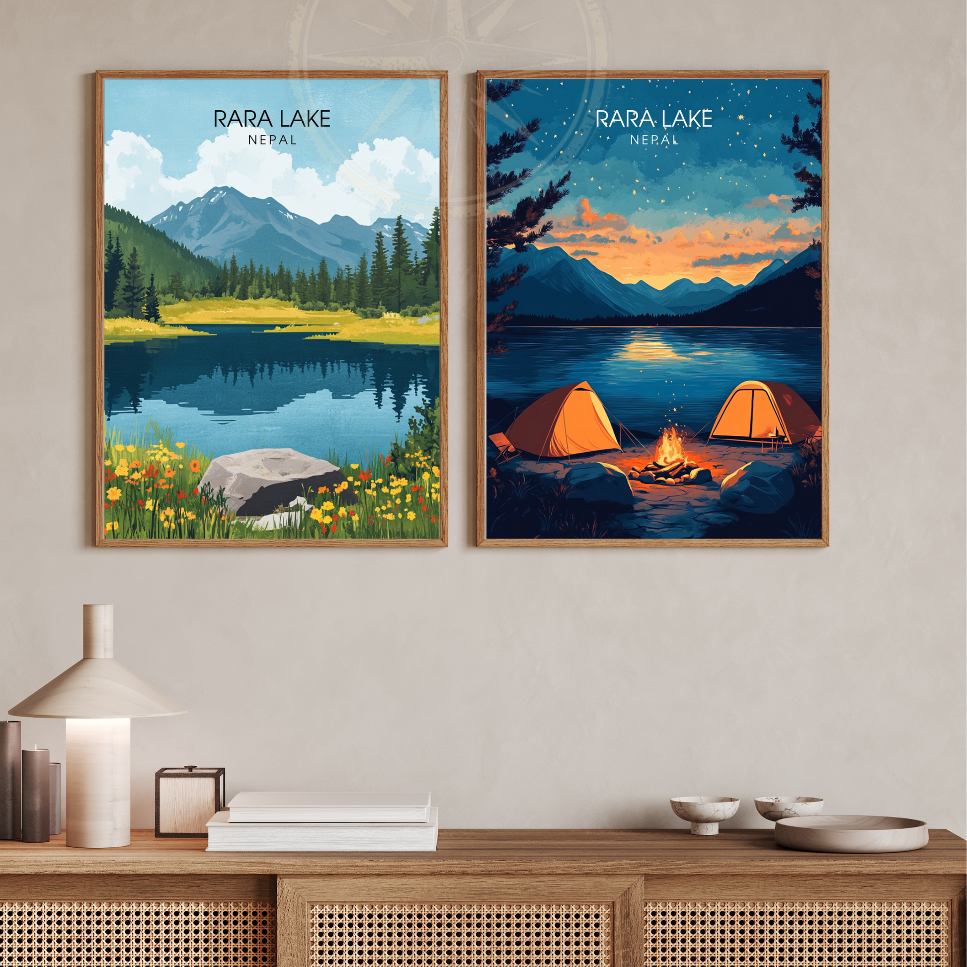 Affiche Rara Lake | Impression Nepal | Affiche Lake