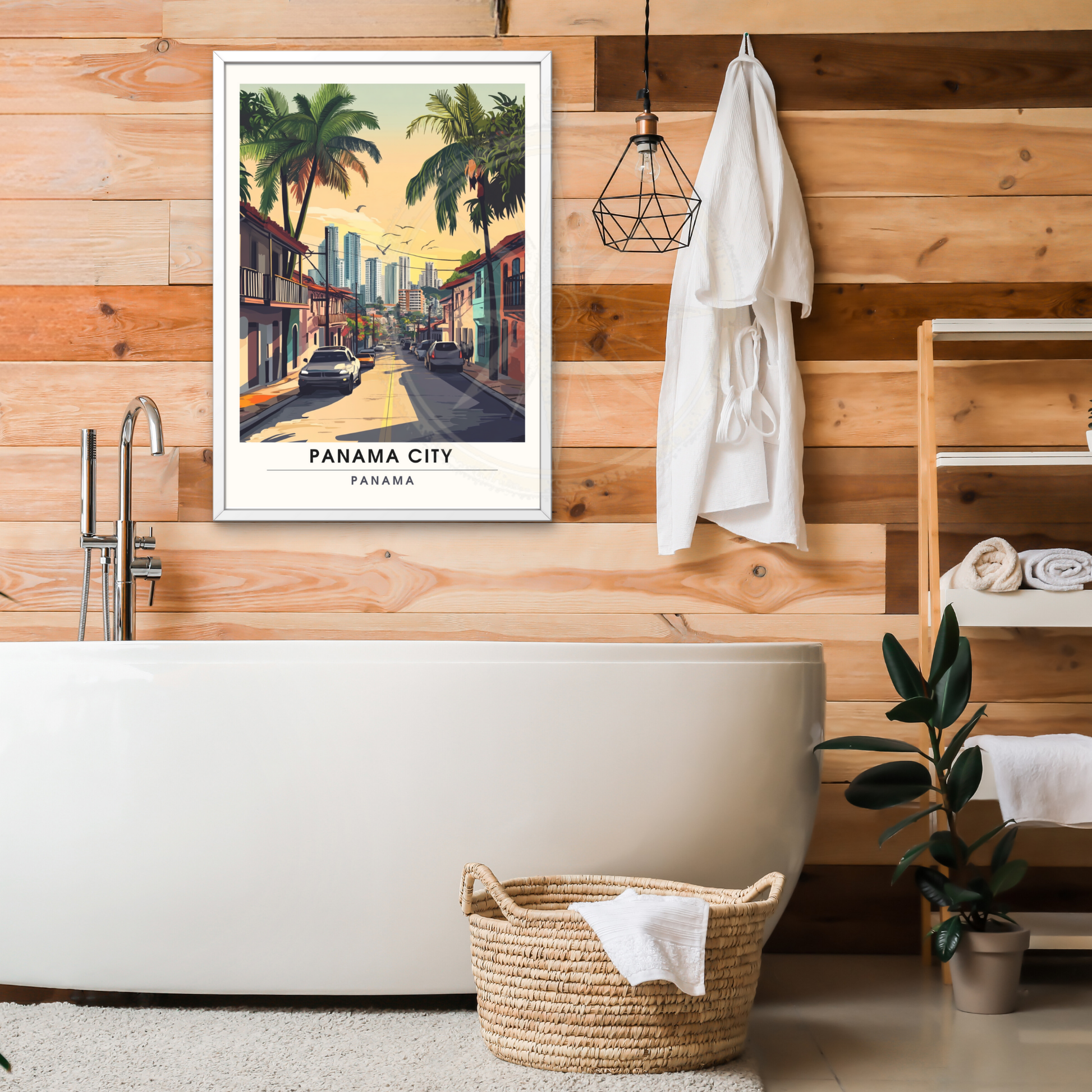 Affiche Ville de Panama | Impression de voyage Panama | Affiche Panama