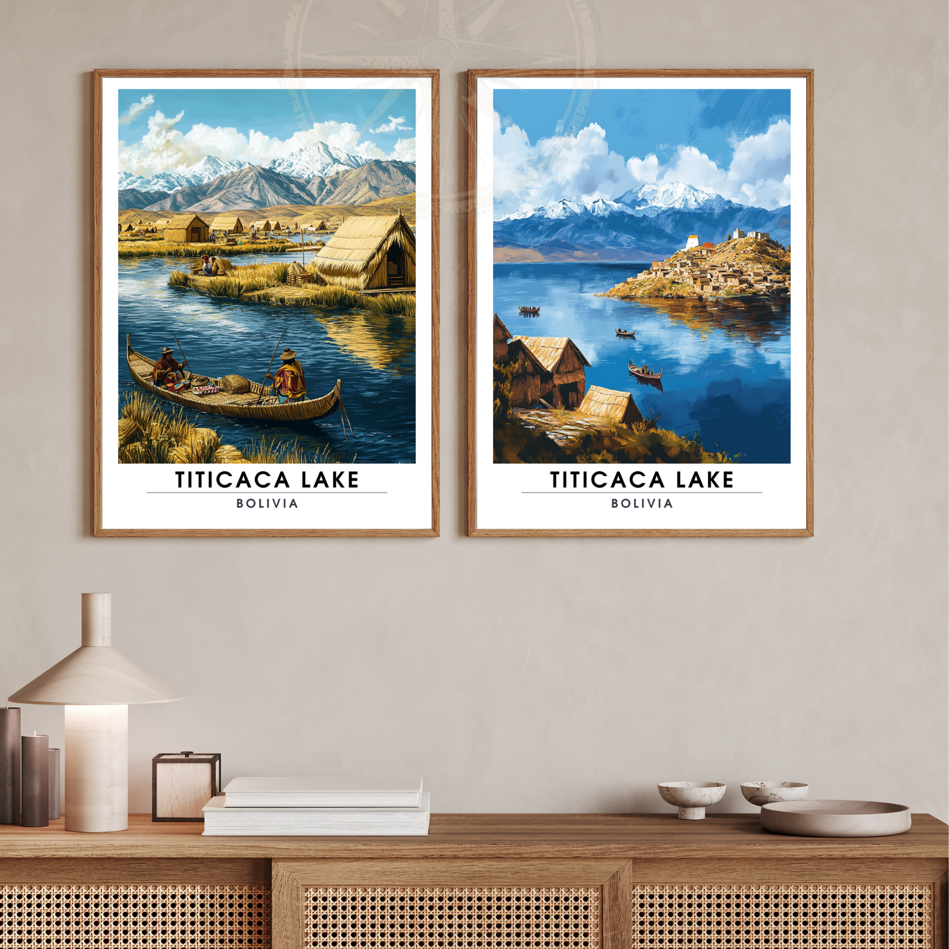 Affiche Lac Titicaca | Impression Bolivie | Affiche Lac