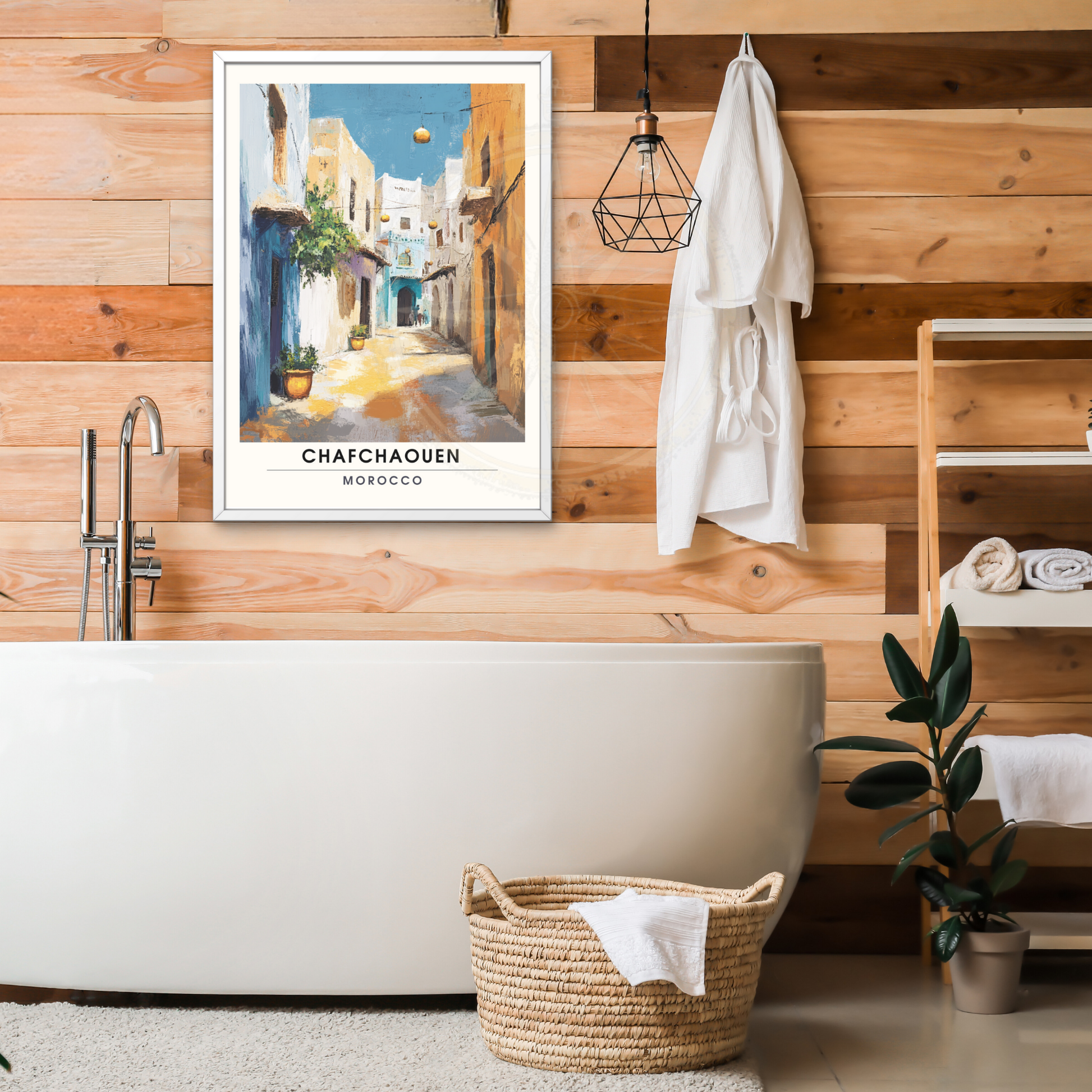 Affiche Chefchaouen | Poster décoratif Maroc | Affiche Maroc