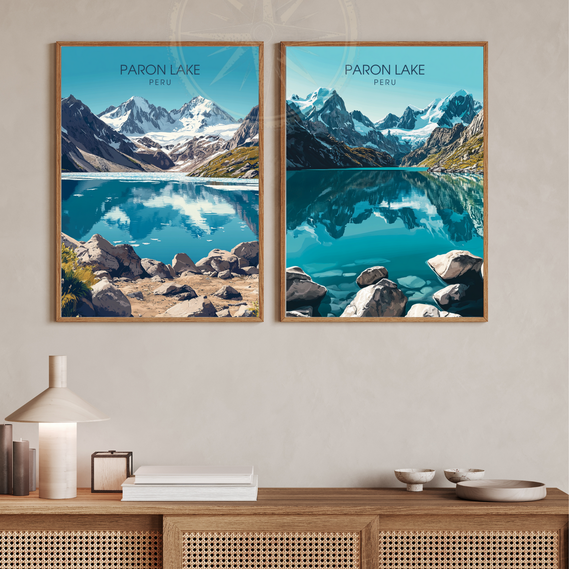 Affiche Lac Paron | Impression de voyage Pérou | Affiche Lac