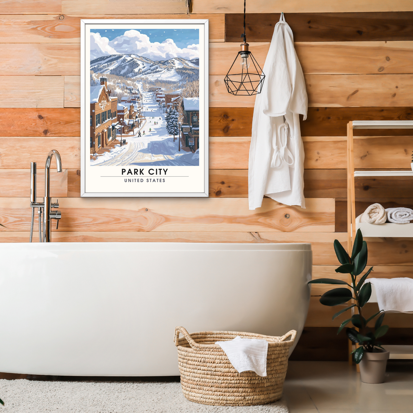 Affiche Park City, USA | impression Park City | Affiche Ski | Utah