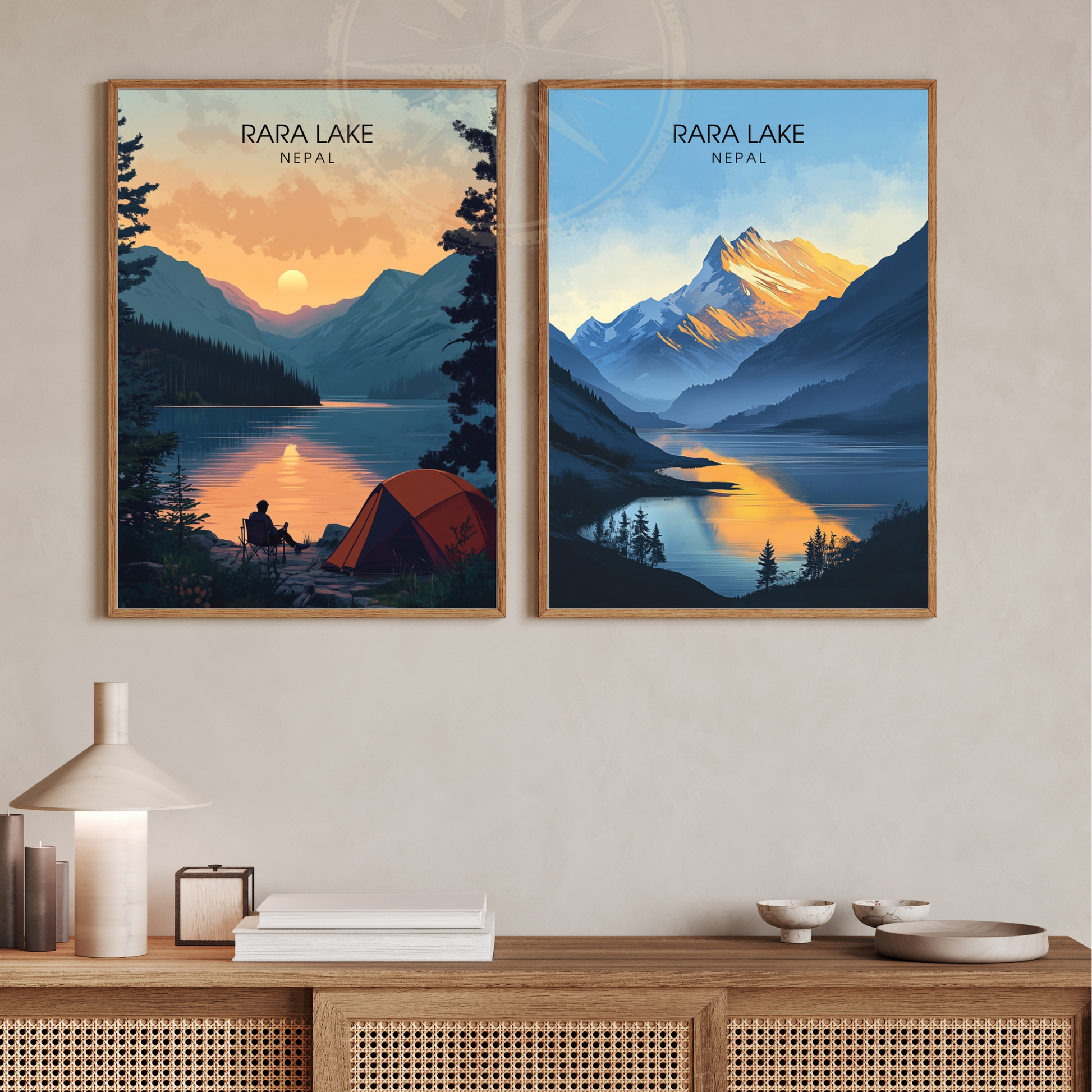 Affiche Rara Lake | Impression Nepal | Affiche Lake
