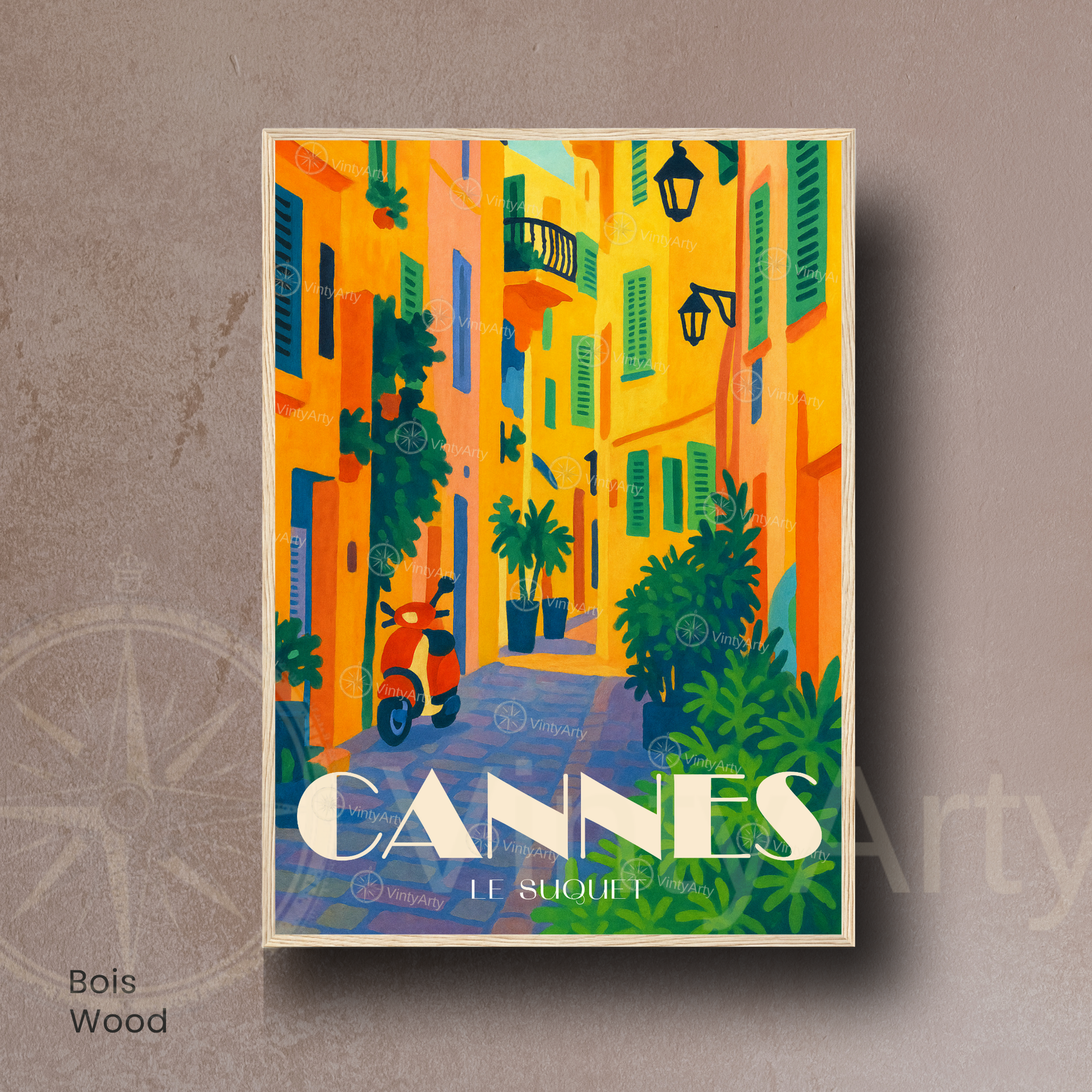 Affiche Cannes | Poster Le Suquet | Affiche France