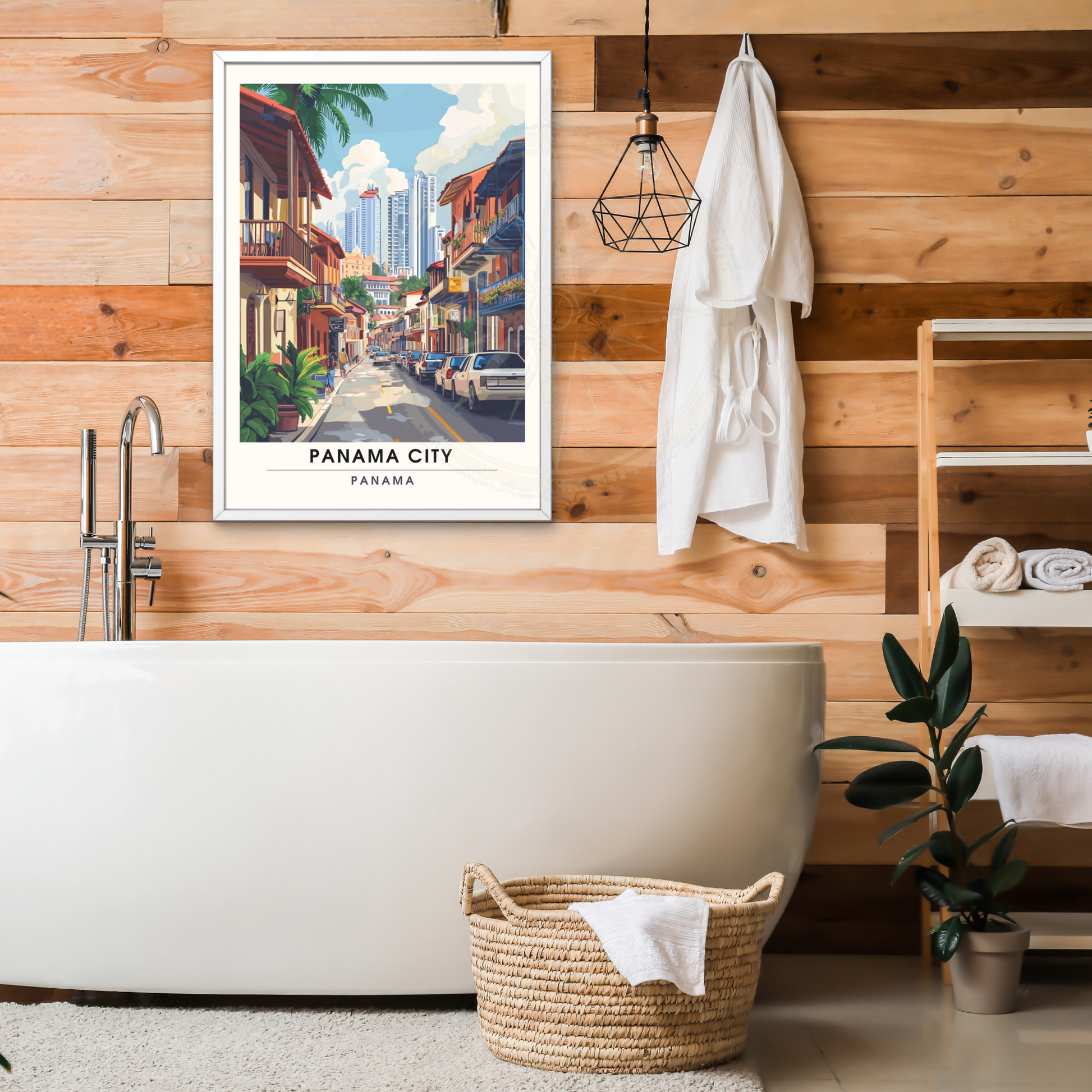 Affiche Ville de Panama | Poster décoratif Panama | Affiche Panama