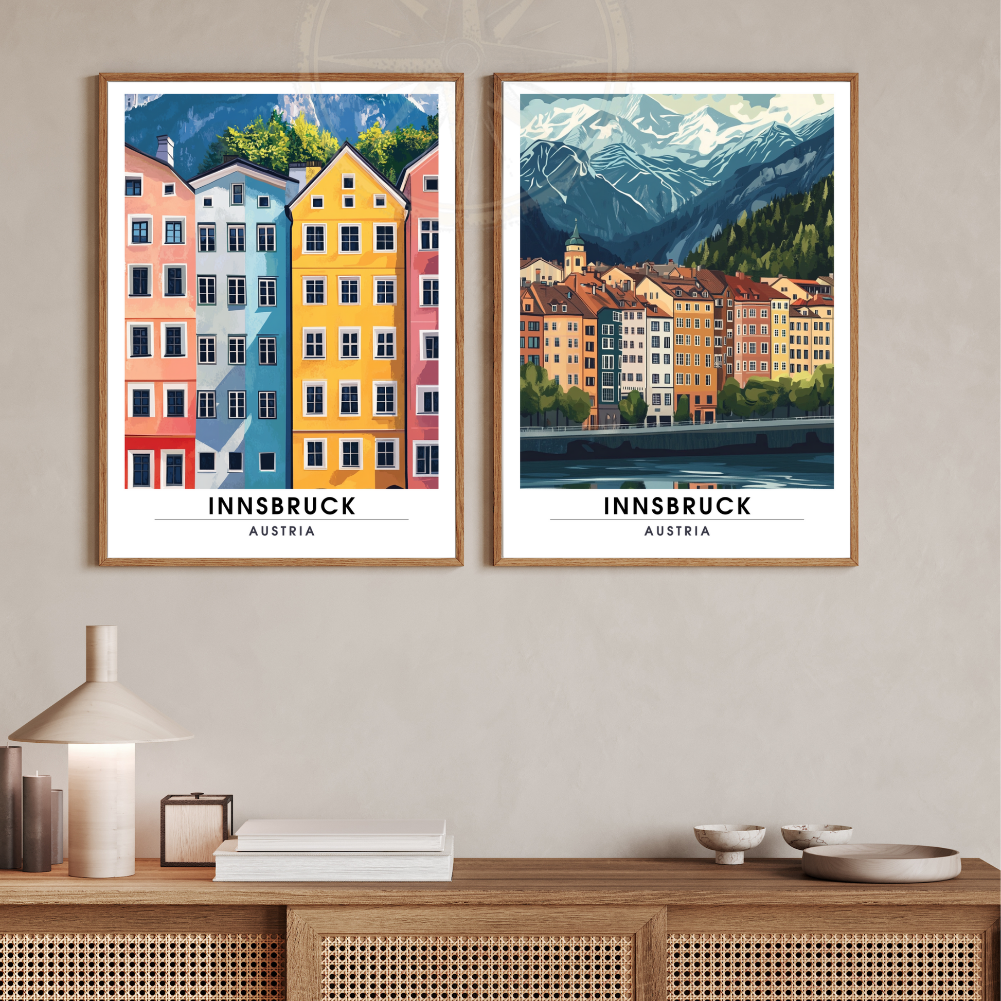 Affiche Innsbruck | Poster Autriche | Affiche Autriche