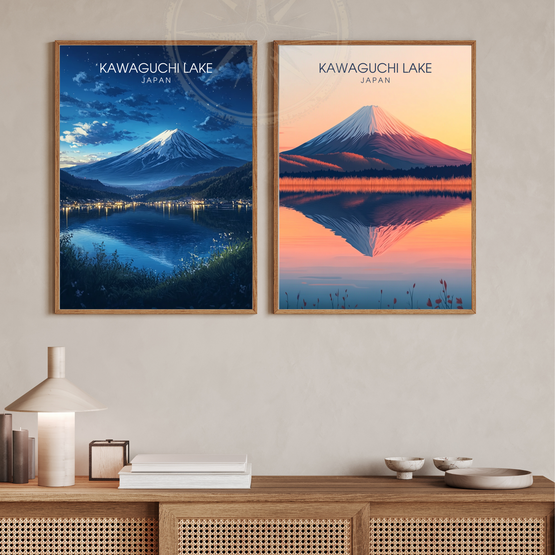Affiche Kawaguchi Lake| Impression Japan | Affiche Lake