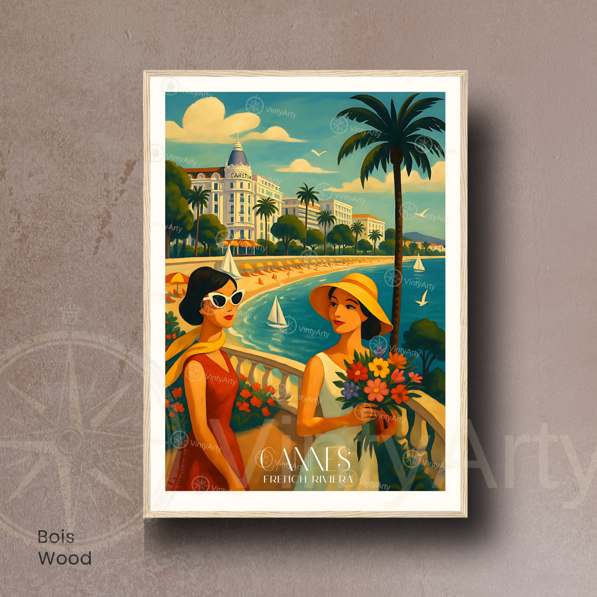 Affiche Cannes | Poster mural French Riviera | Affiche France