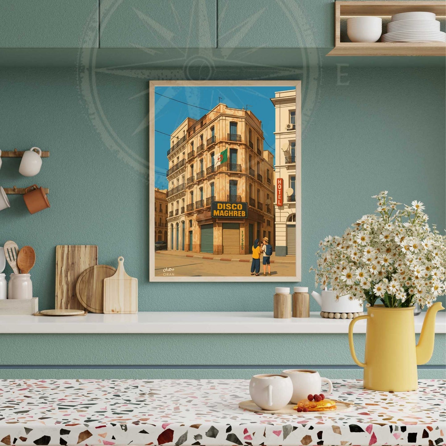 Affiche Oran | impression de voyage Oran - Disco Maghreb, Algérie