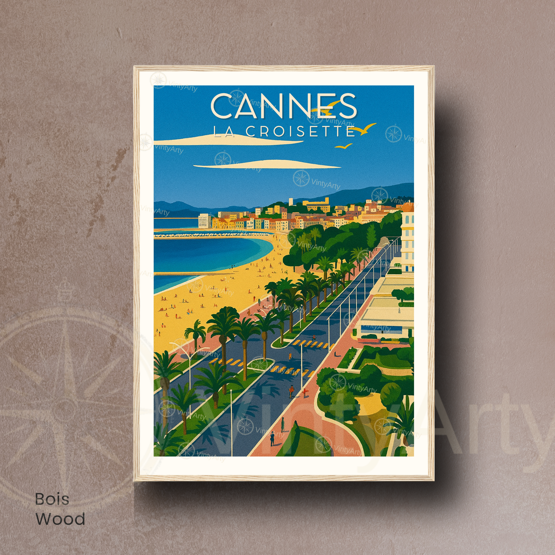 Affiche Cannes | Impression La Croisette | Affiche France