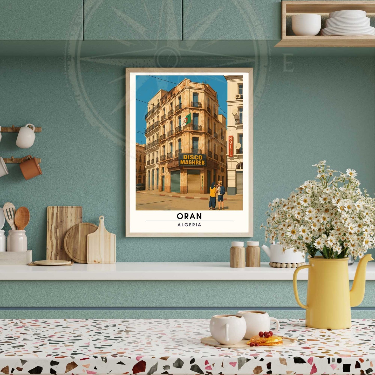 Affiche Oran | impression Oran - Disco Maghreb, Algérie