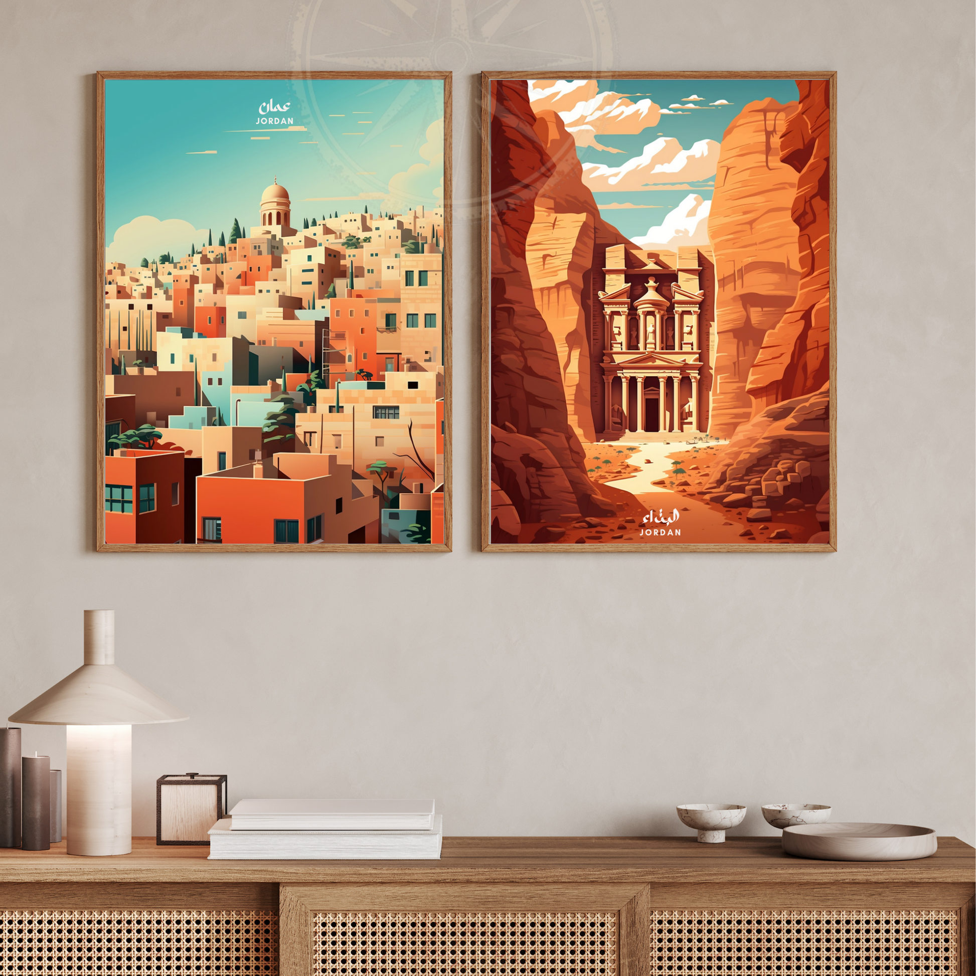 Affiche Amman | Impression Jordanie | Affiche Jordanie