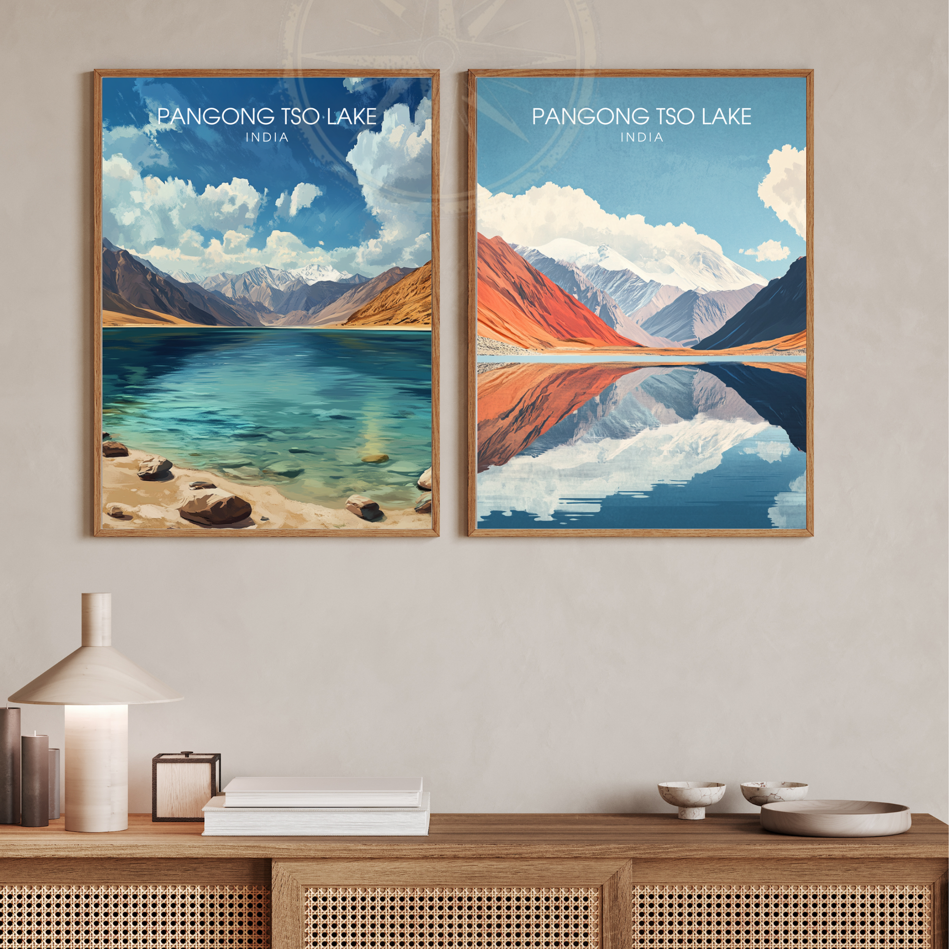 Affiche Pangong Tso Lake| Impression India | Affiche Lake