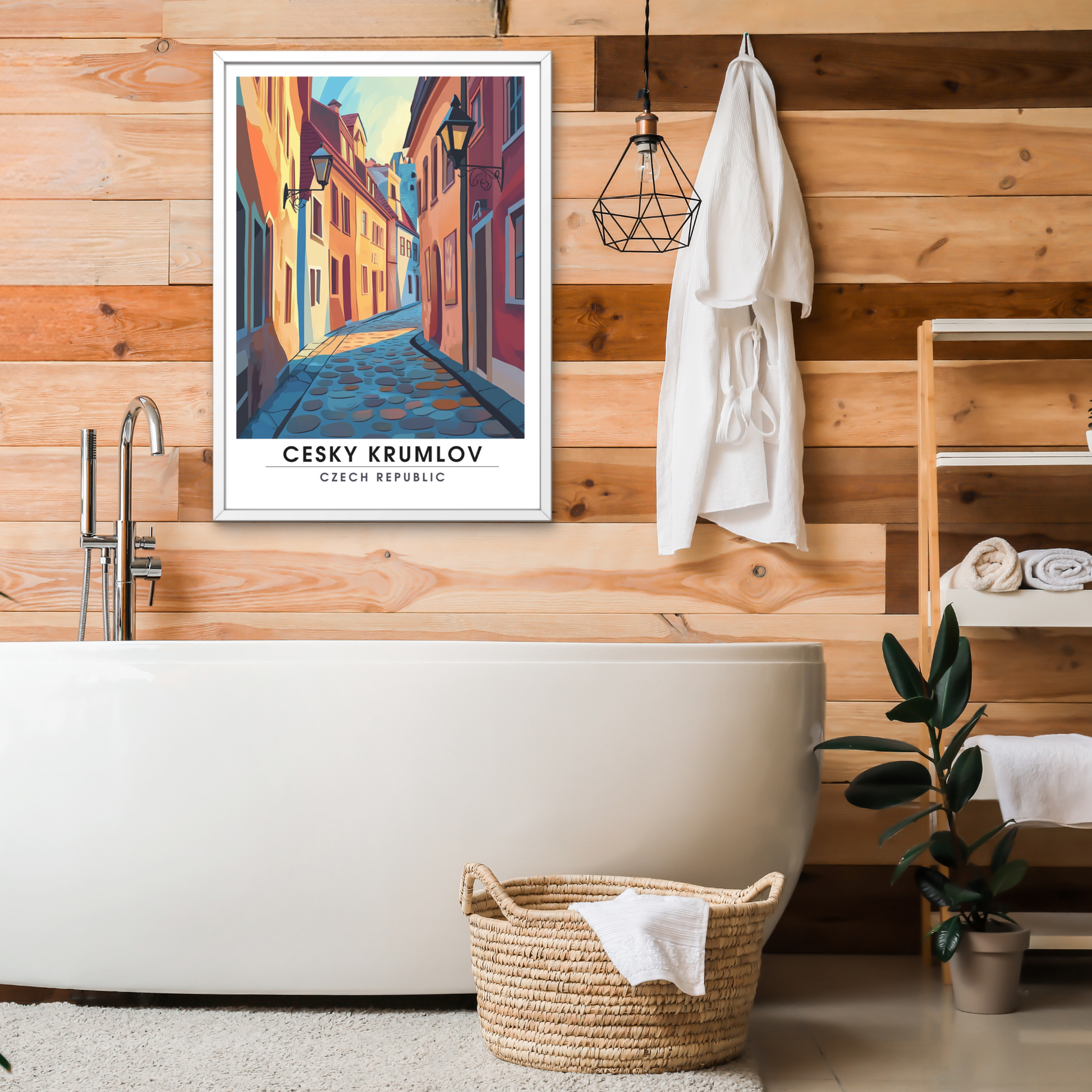 Affiche Český Krumlov | Poster République tchèque | Affiche République tchèque