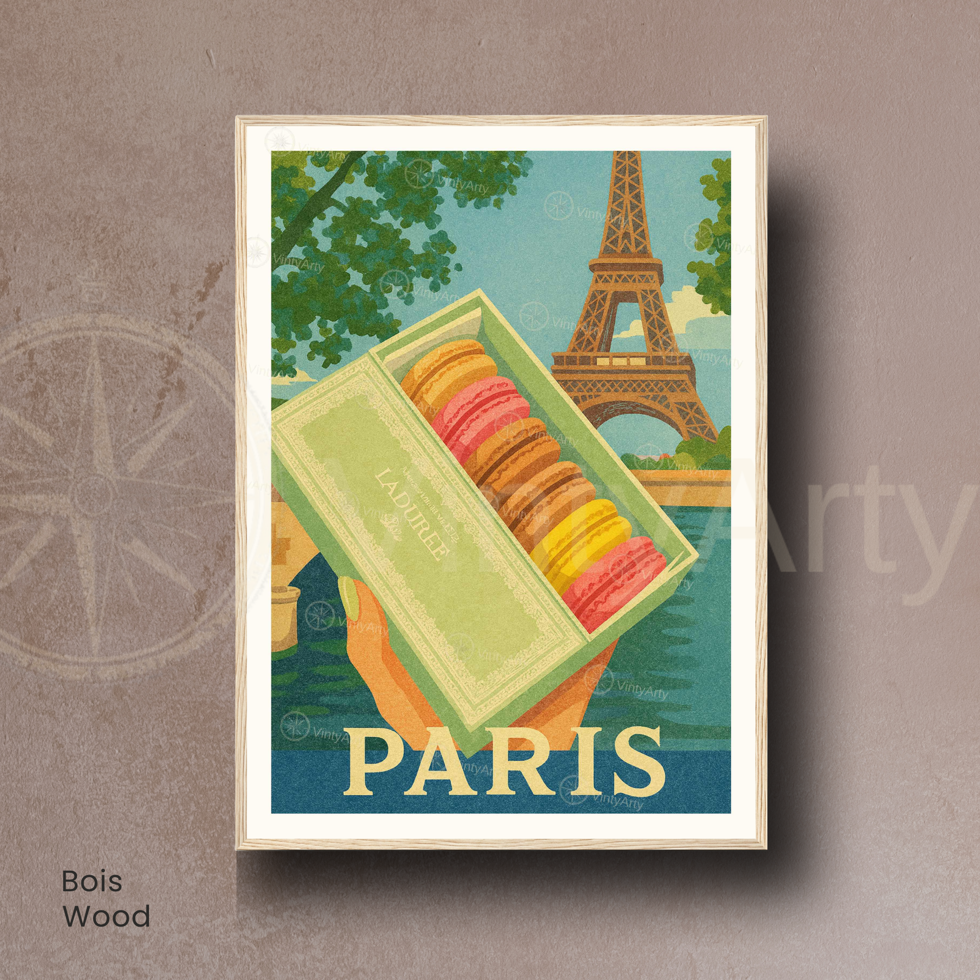 Affiche Paris | Poster macaron | Affiche France