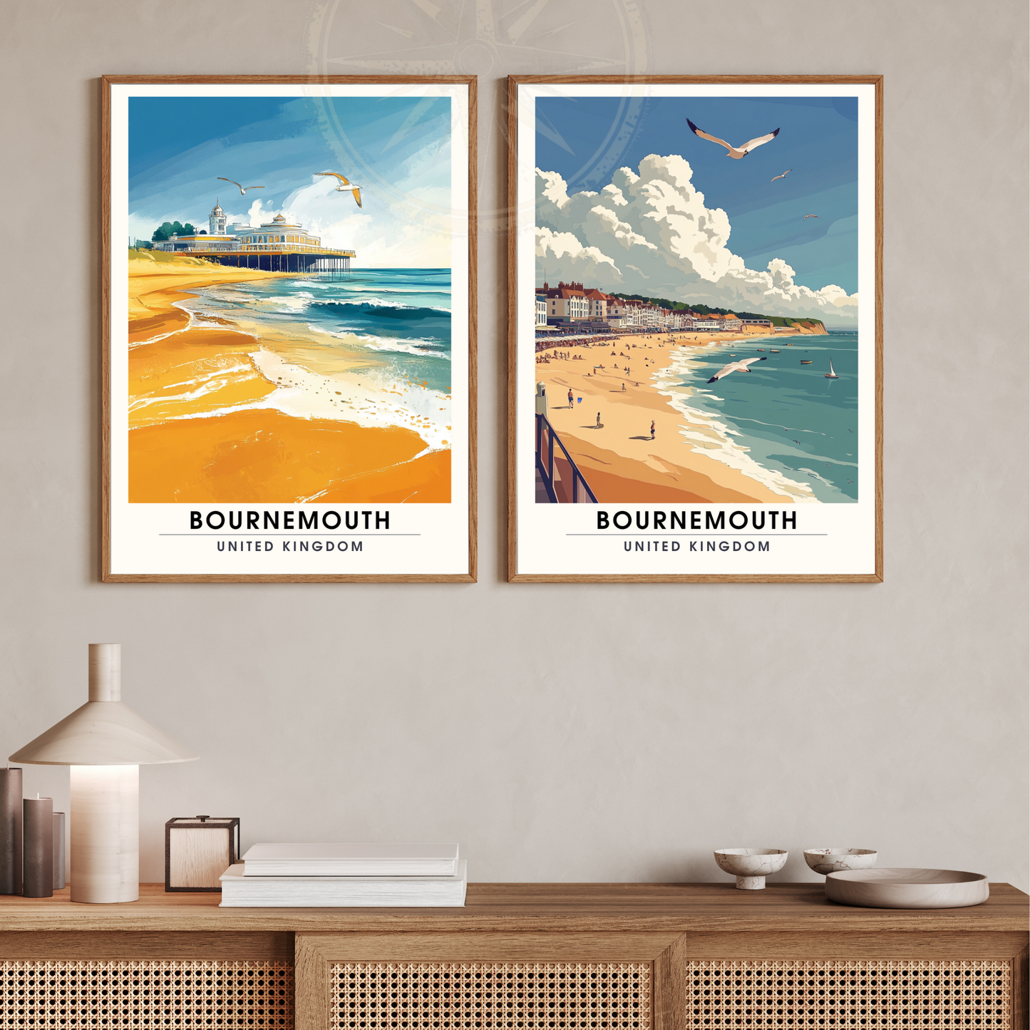 Bournemouth Poster | Bournemouth Print | United Kingdom