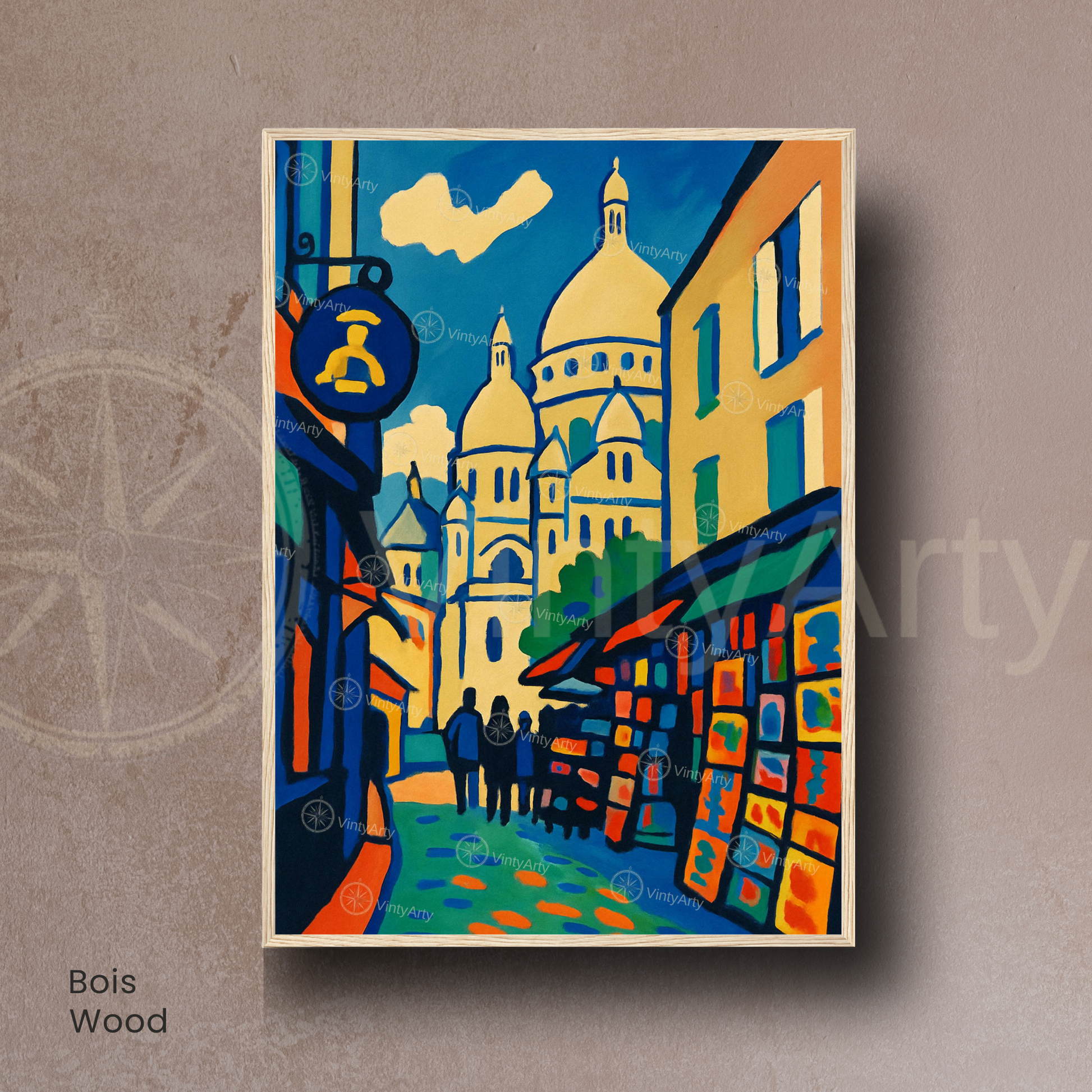 Affiche Paris | Impression Art Montmartre - Sacré Cœur | Affiche France
