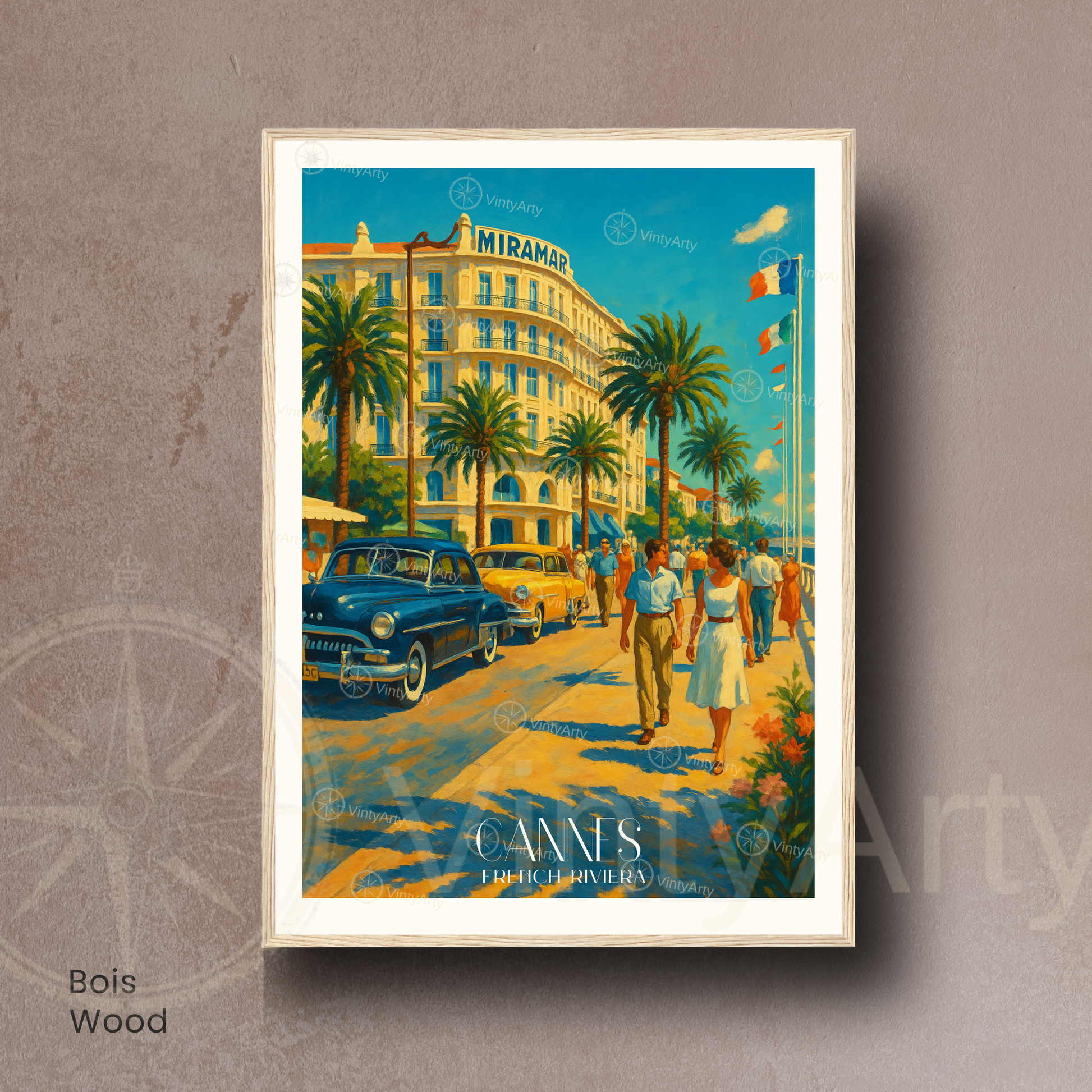 Affiche Cannes | Poster déco French Riviera | Affiche France