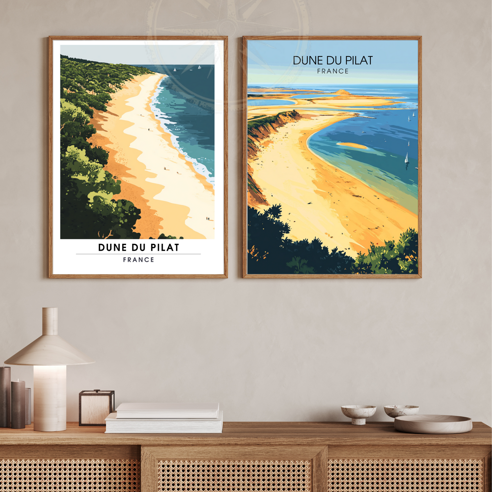 Affiche Dune du Pilat | Impression Dune du Pilat |  Affiche France