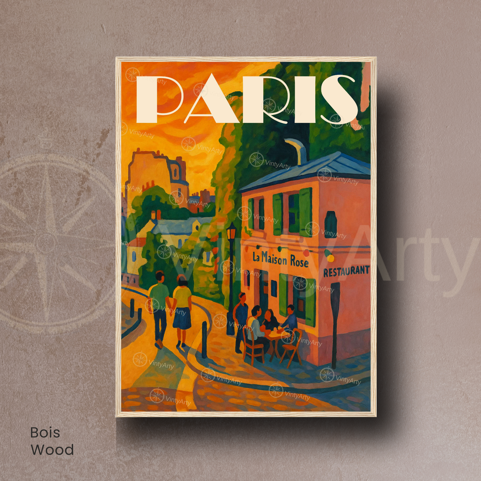 Affiche Paris | Impression décoratif Montmartre - Sacré Cœur | Affiche France