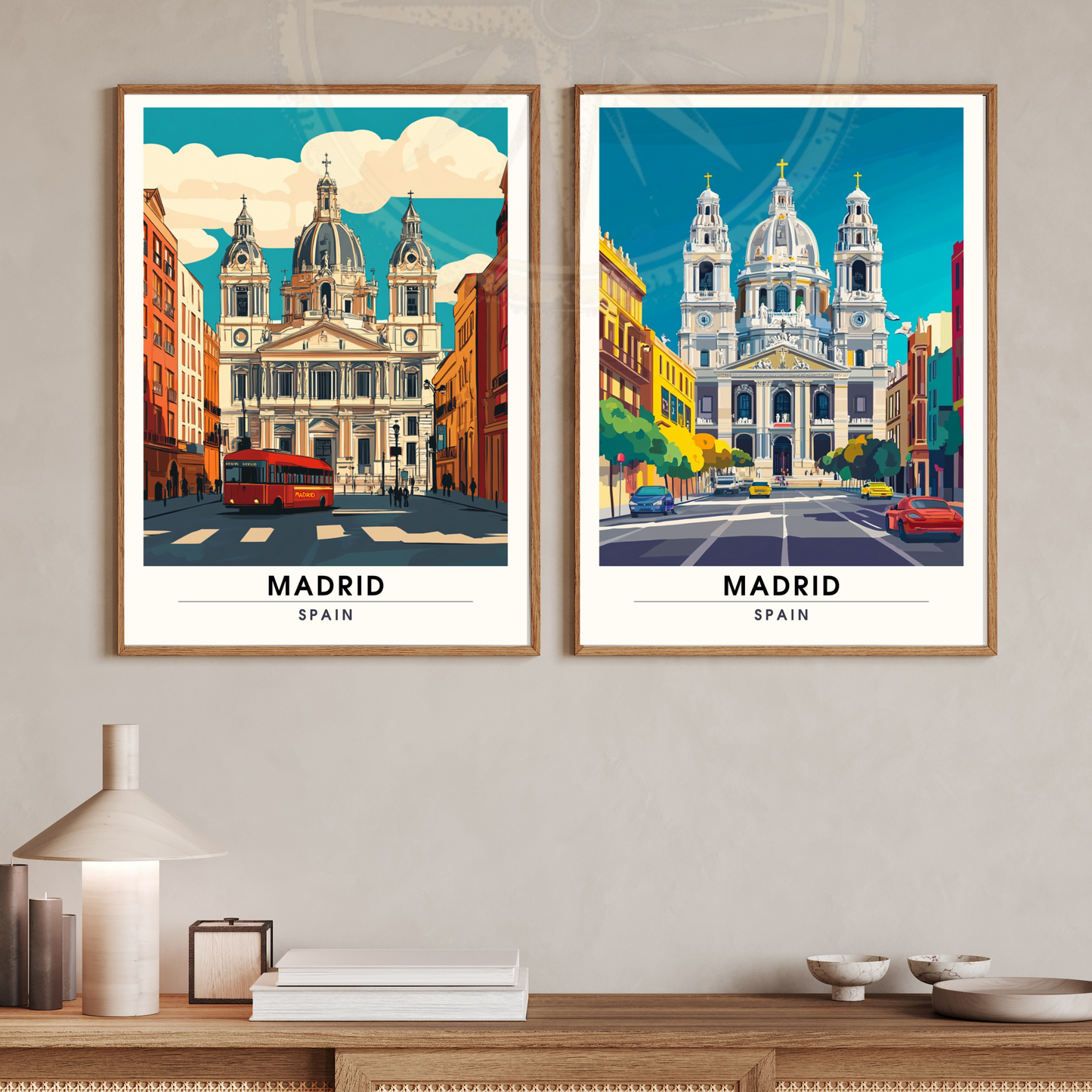 Affiche Madrid | Impression de voyage Madrid | Basilique Saint-François-le-Grand