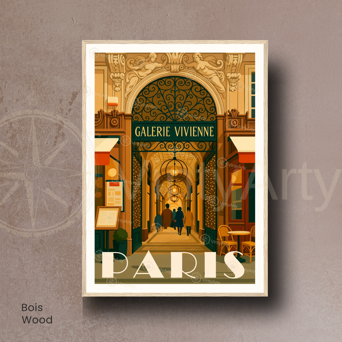 Affiche Paris | Poster Galerie Vivienne | Affiche France