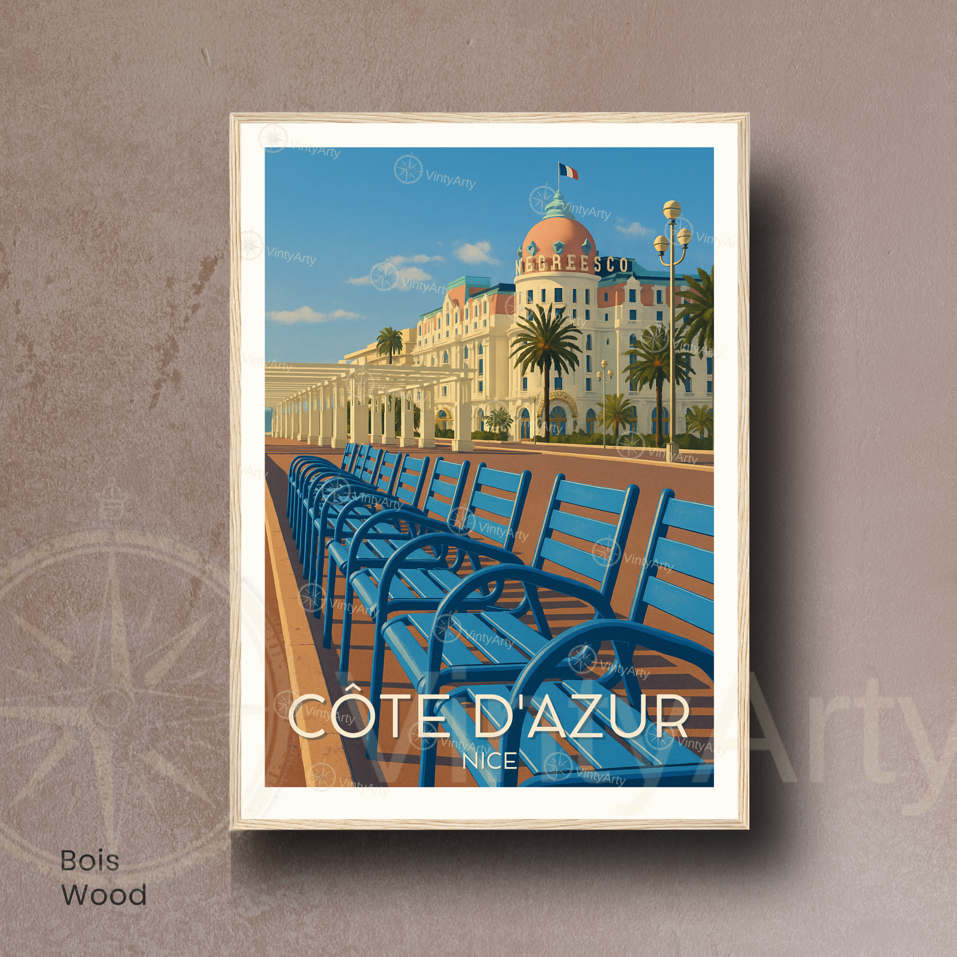 Affiche Côte d’Azur | Impression Artistique Côte d’Azur | Affiche France