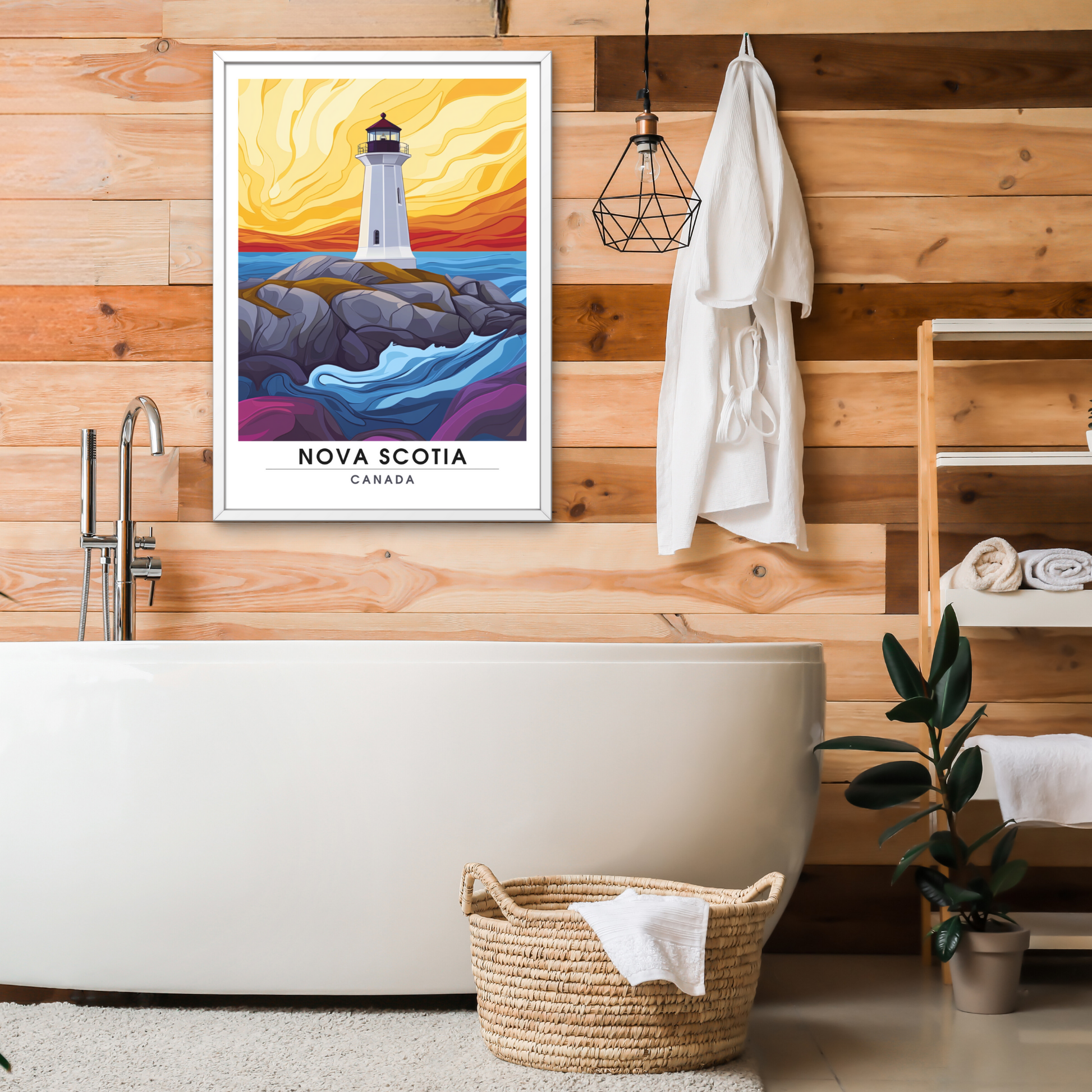 Affiche Nouvelle Écosse | Impression de voyage Canada | Affiche Canada