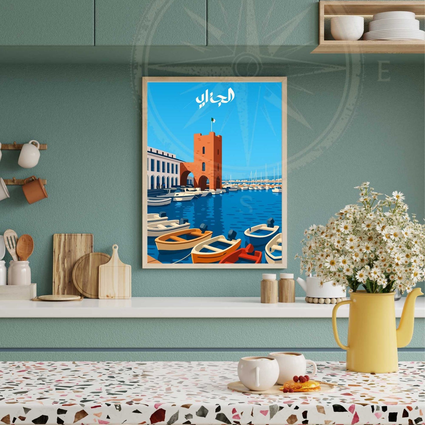 Affiche Alger | impression Alger | Sidi Fredj | Affiche Algérie