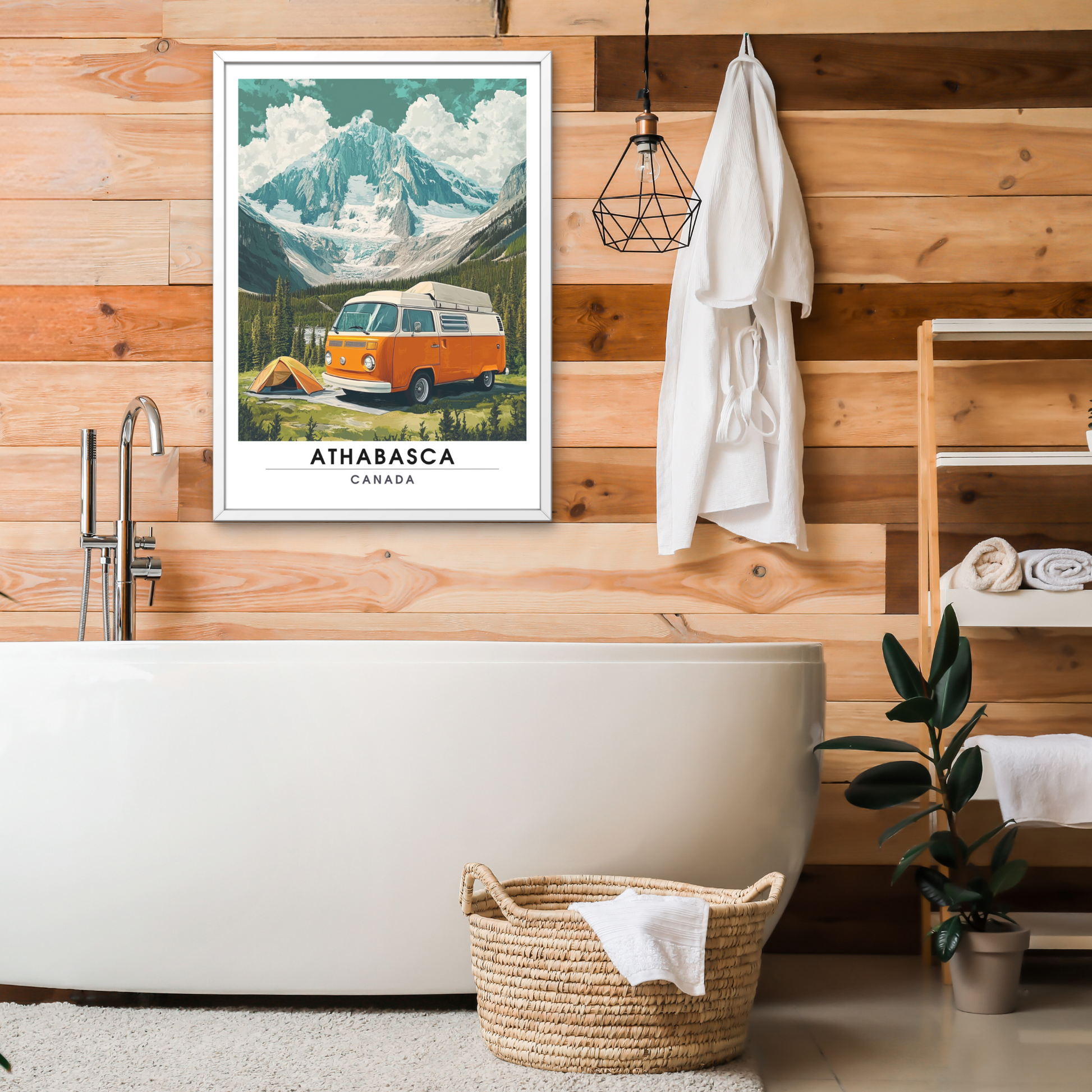 Affiche Glacier du athabasca | Poster de voyage Canada | Affiche Canada