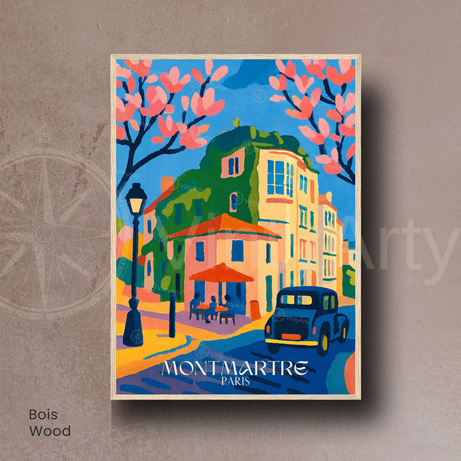 Affiche Paris | Impression de voyage Montmartre - Sacré Cœur | Affiche France