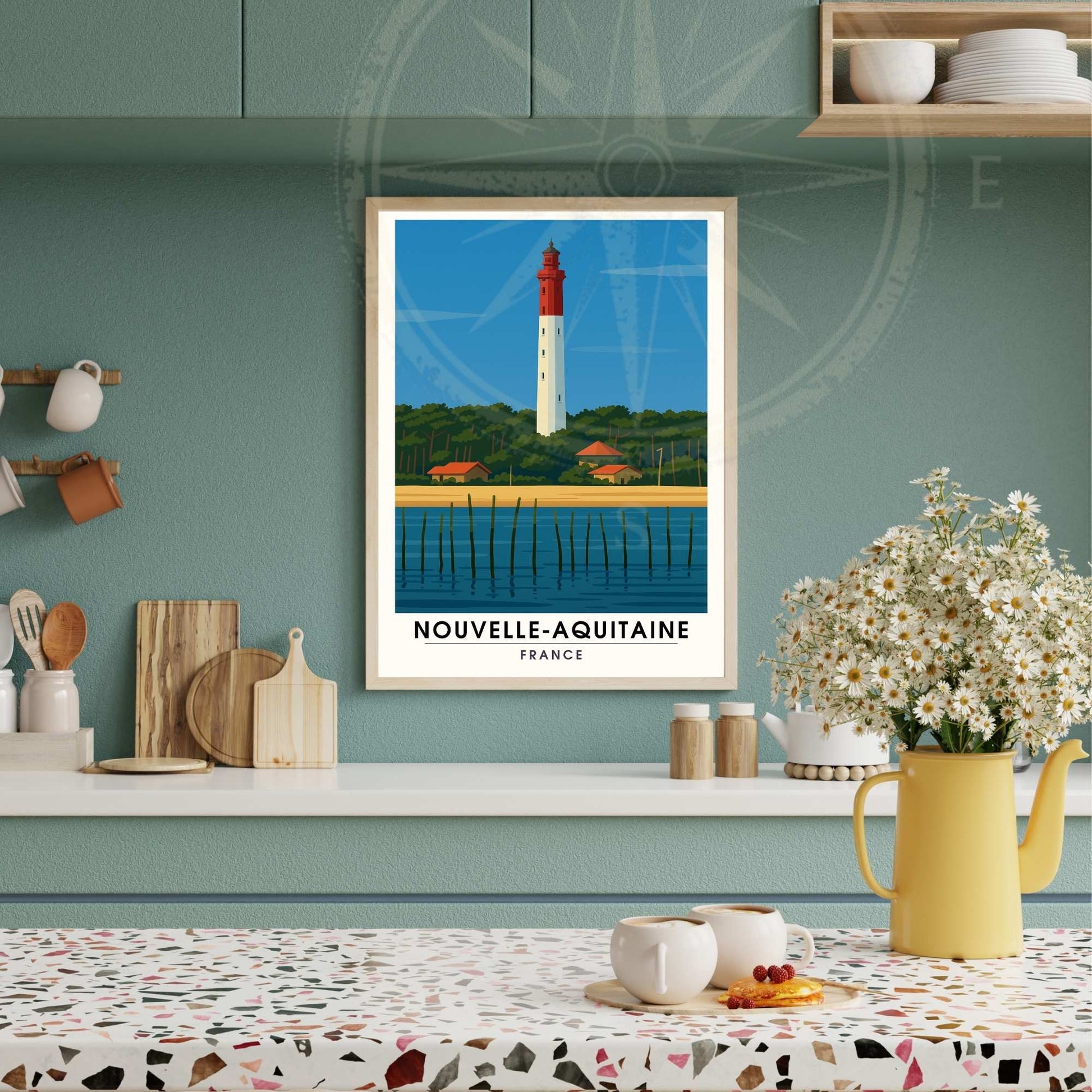 Affiche Nouvelle Aquitaine | Cap Ferret | Affiche France
