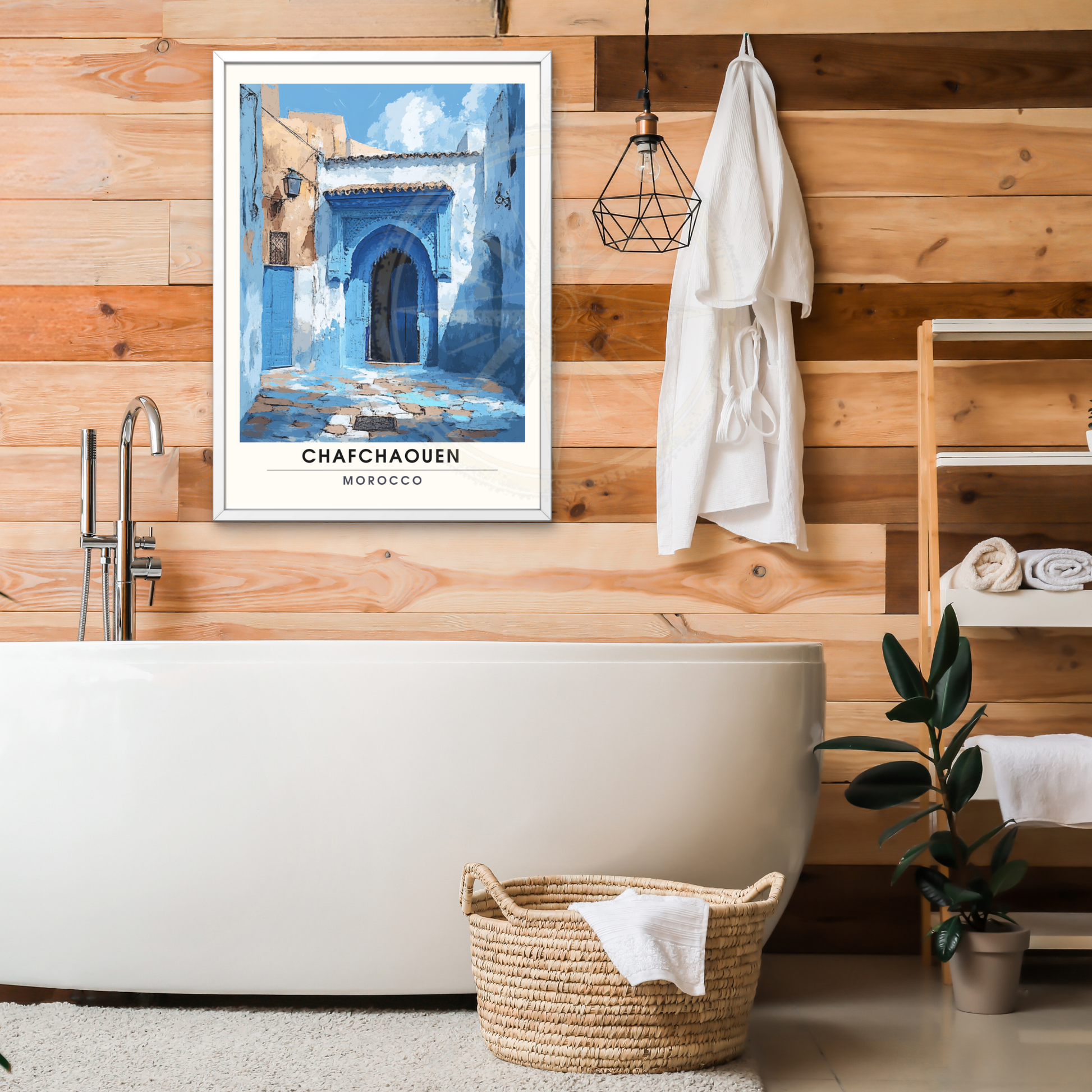 Affiche Chefchaouen | Impression Maroc | Affiche Maroc