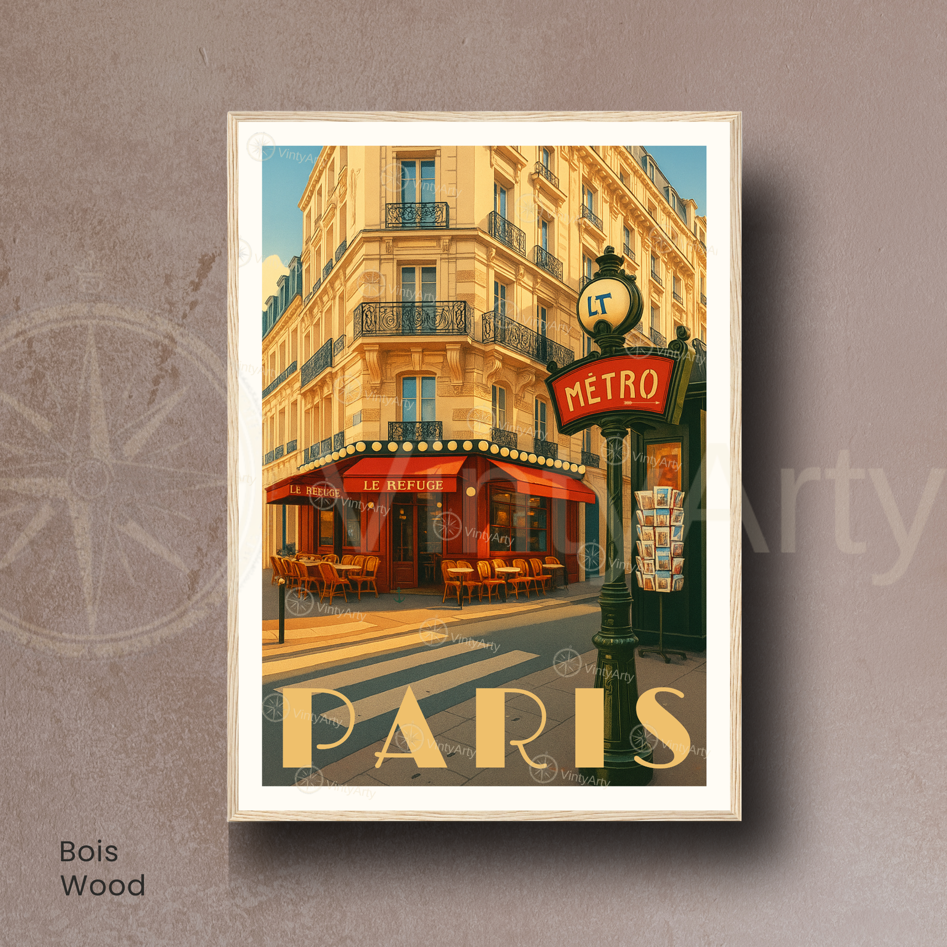 Affiche Paris | Impression artistique Métro | Affiche France