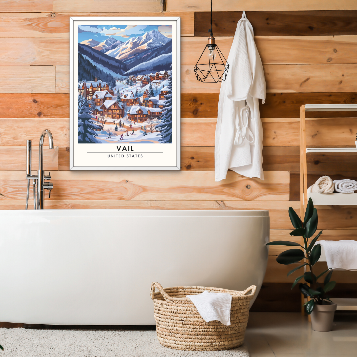 Affiche Vail, USA | impression Vail | Affiche Ski | Colorado