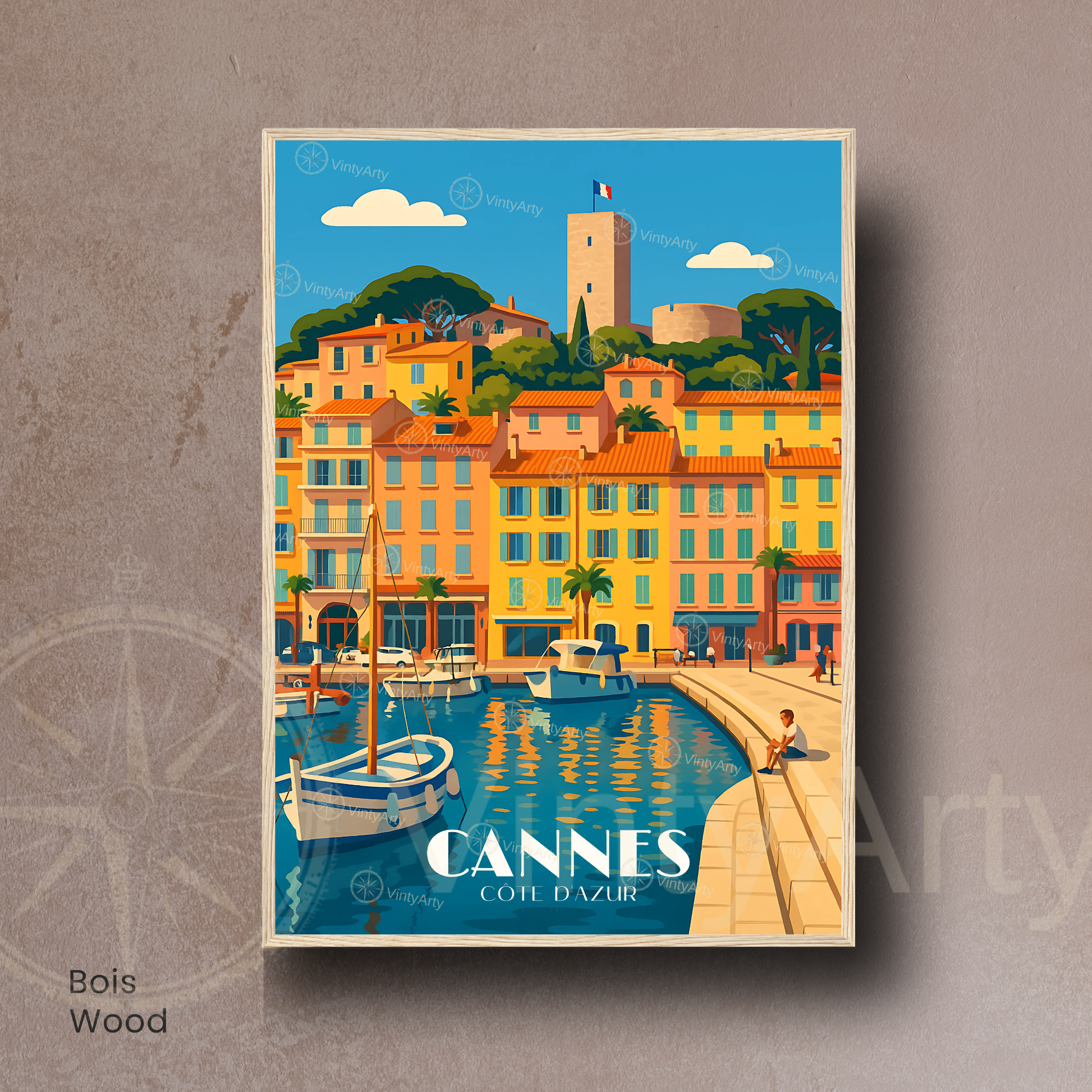 Affiche Cannes | Poster Côte d’Azur | Affiche France