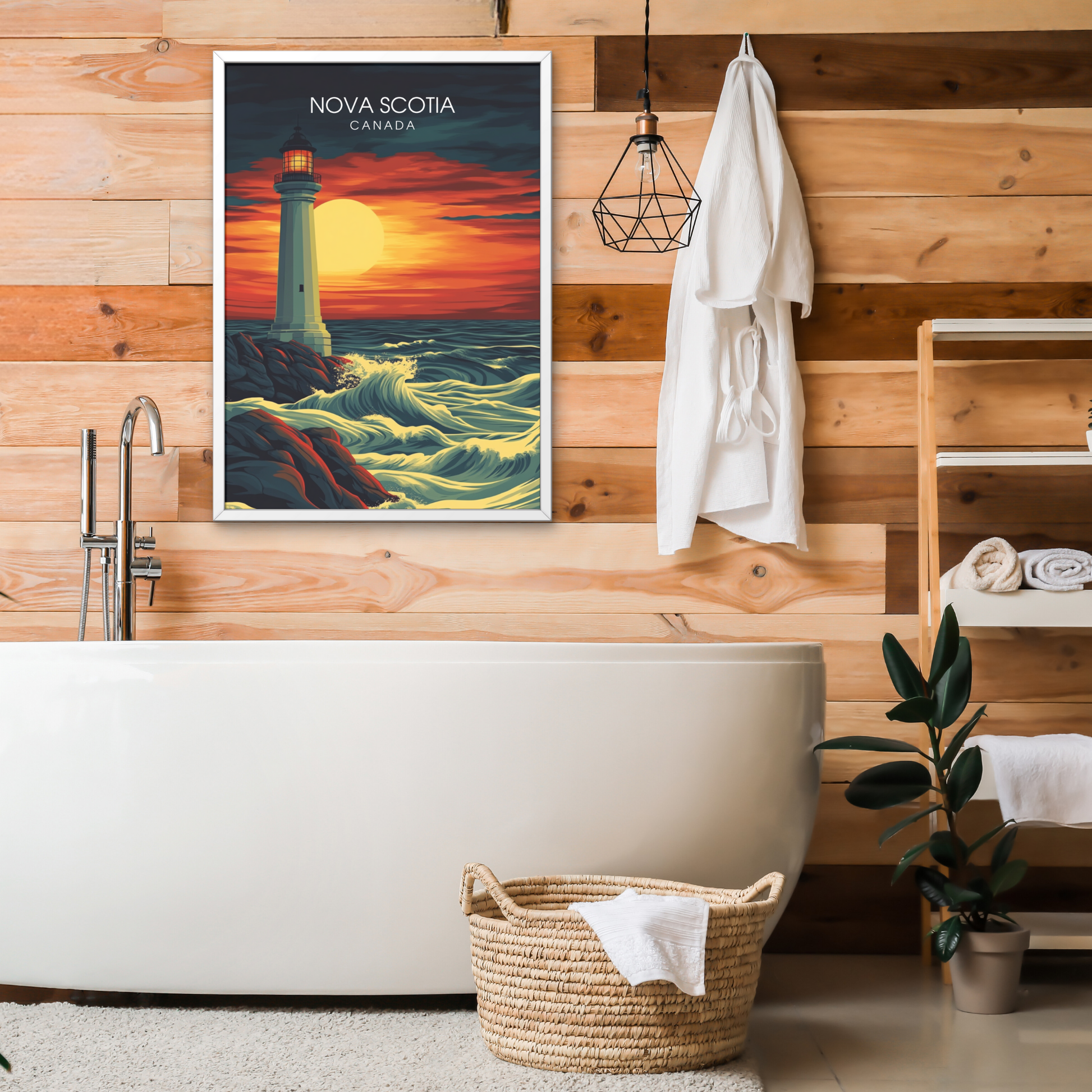 Affiche Nouvelle Écosse | Poster de voyage Canada | Affiche Canada