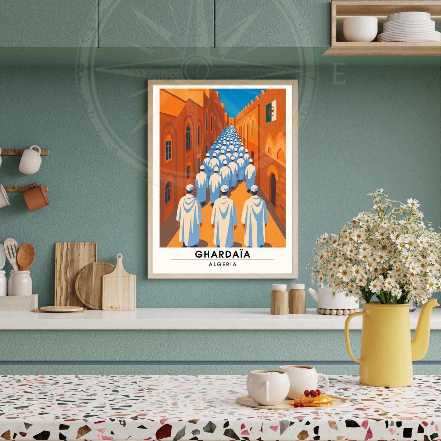 Affiche Ghardaïa | impression Ghardaïa | Affiche Sahara | Algérie