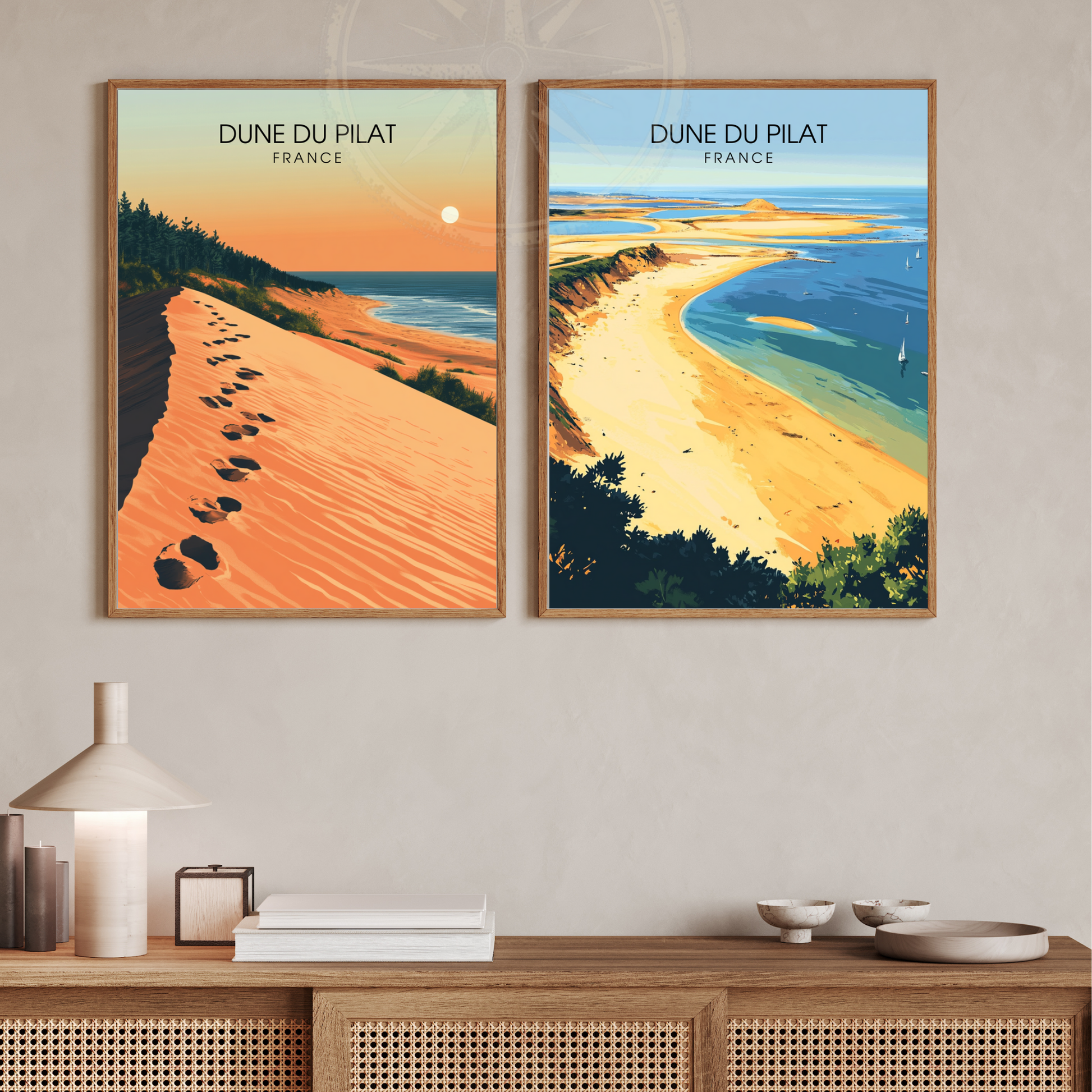 Affiche Dune du Pilat | Impression Dune du Pilat |  Affiche France