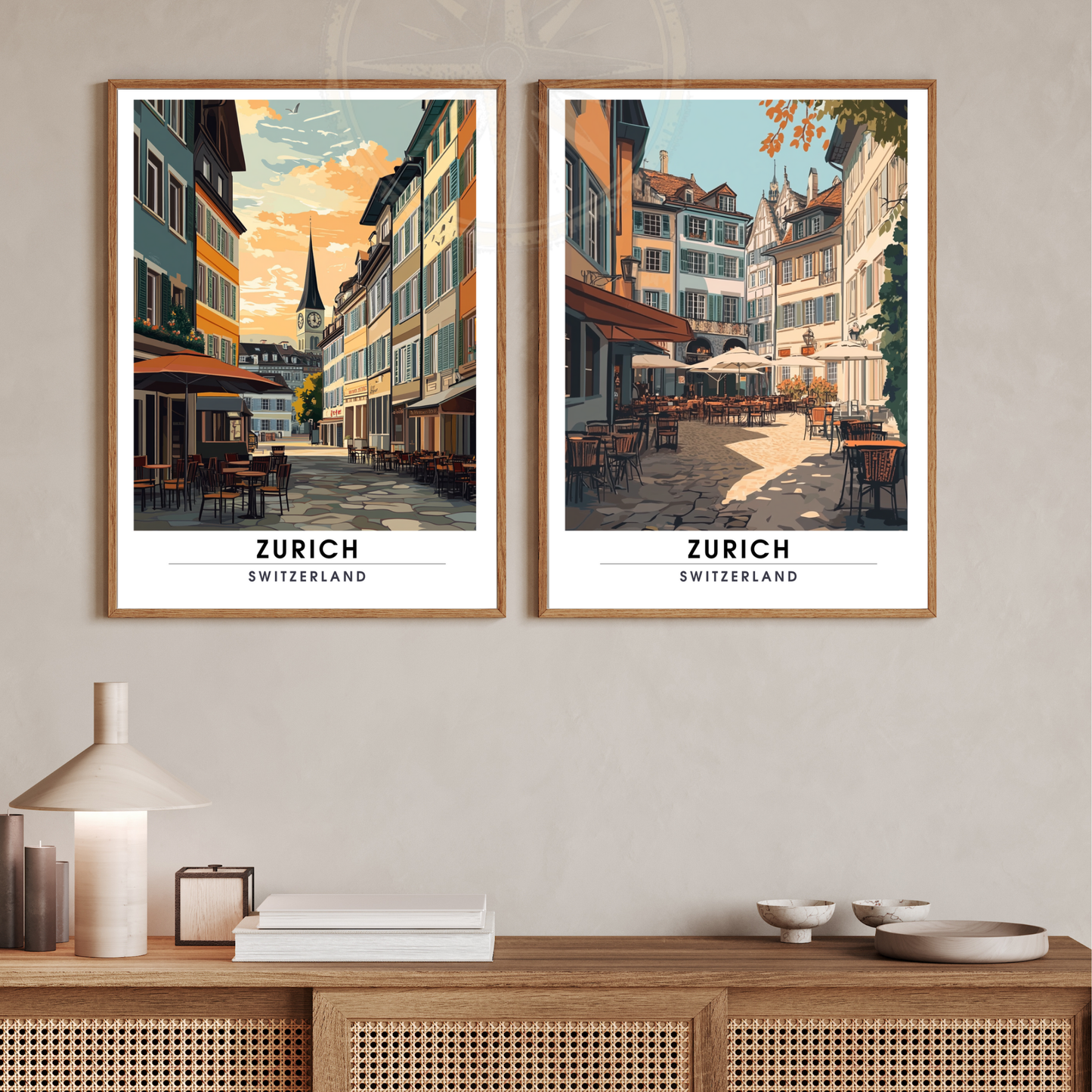 Affiche Zurich | Poster Murale Suisse | Affiche Suisse