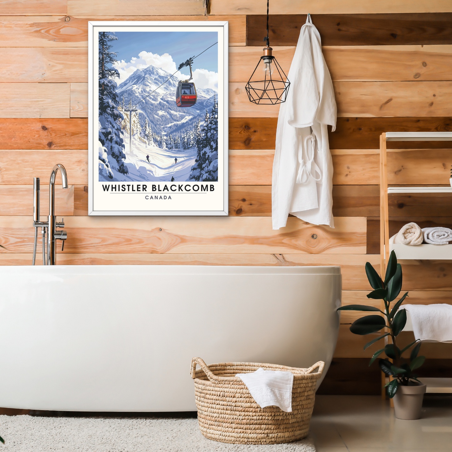 Affiche Whistler Blackcomb, Canada | Poster Whistler Blackcomb | Affiche Ski