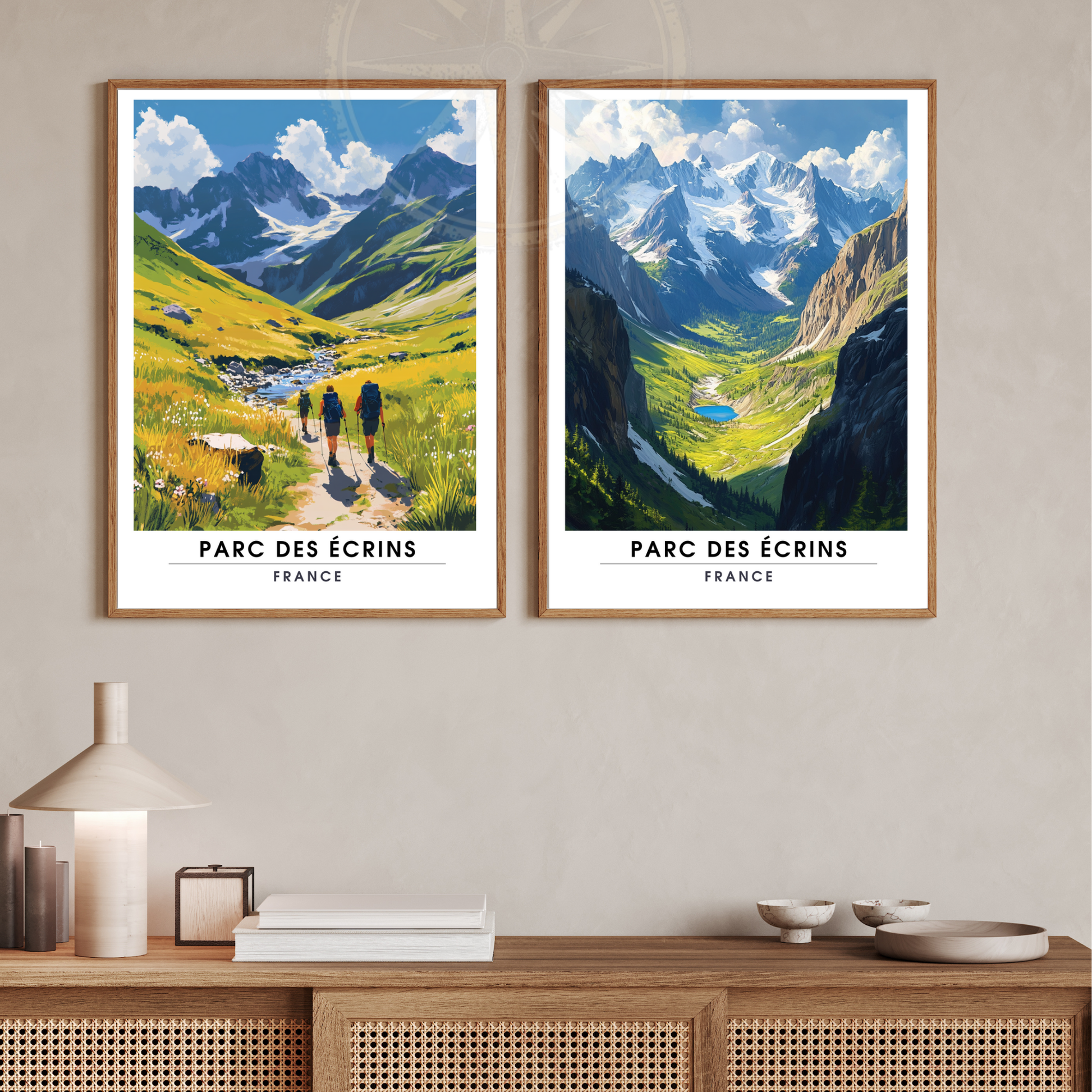 Affiche Parc des Écrins | Impression France  |  Affiche France